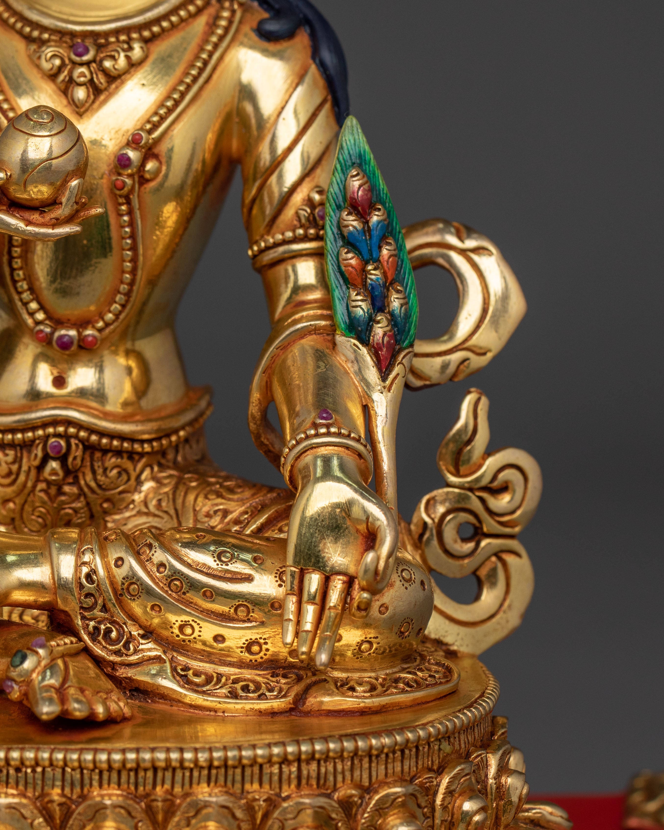 Handcrafted Kshitigarbha Buddhist Statue | Home Decor