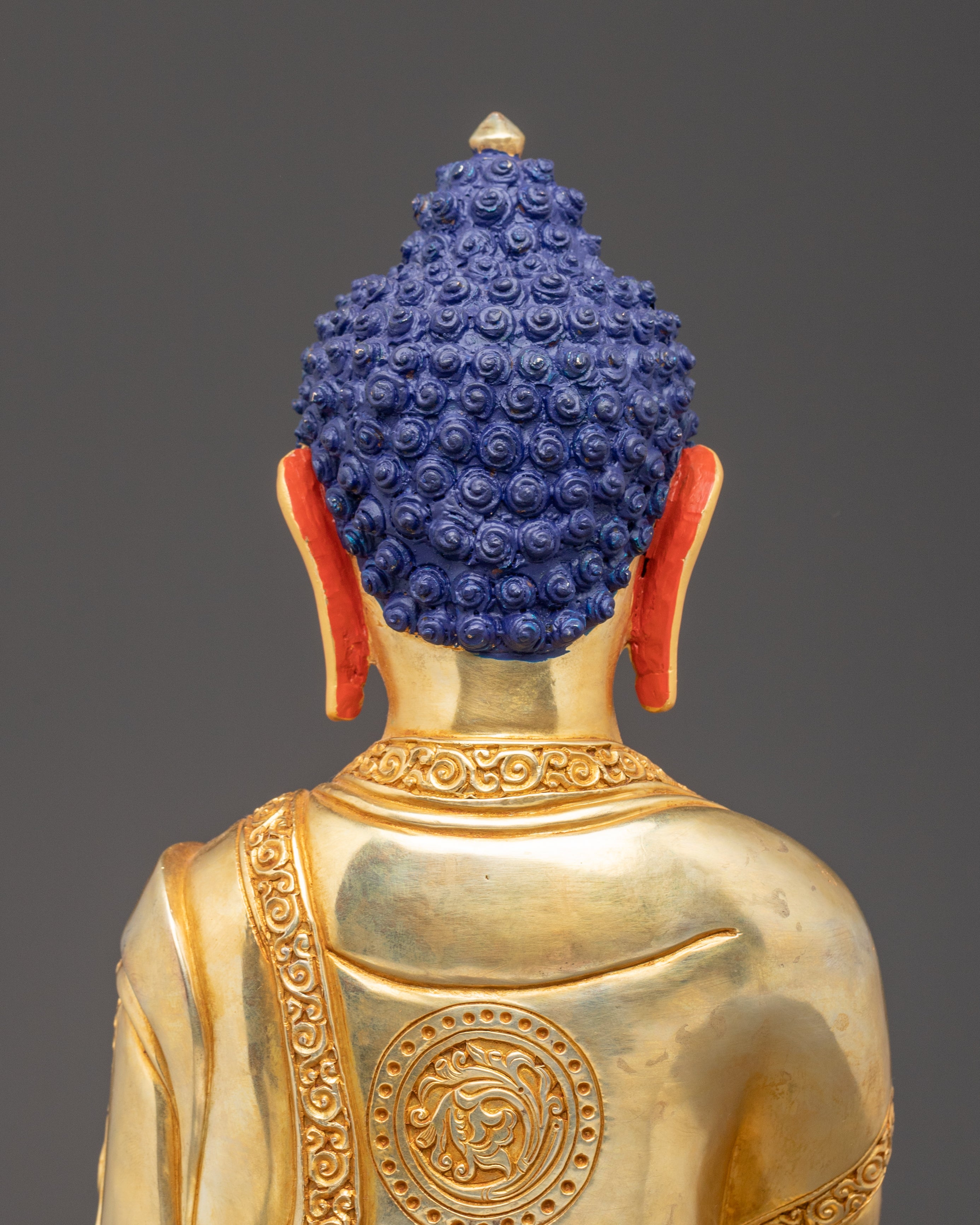 Handcrafted Enlightened Buddha Shakyamuni Statue