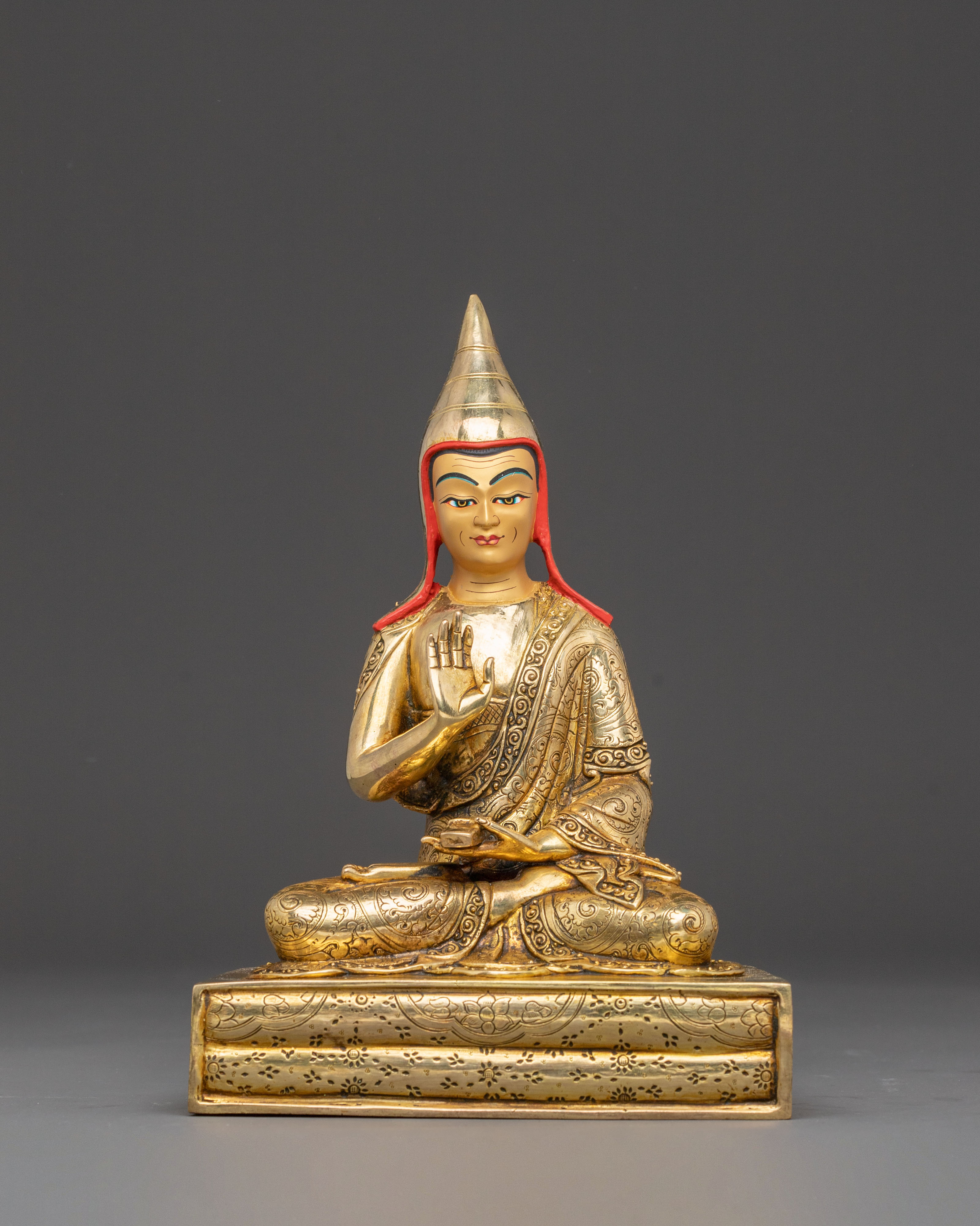 Golden Statue of Guru Set | Himalayan Spiritual Masters