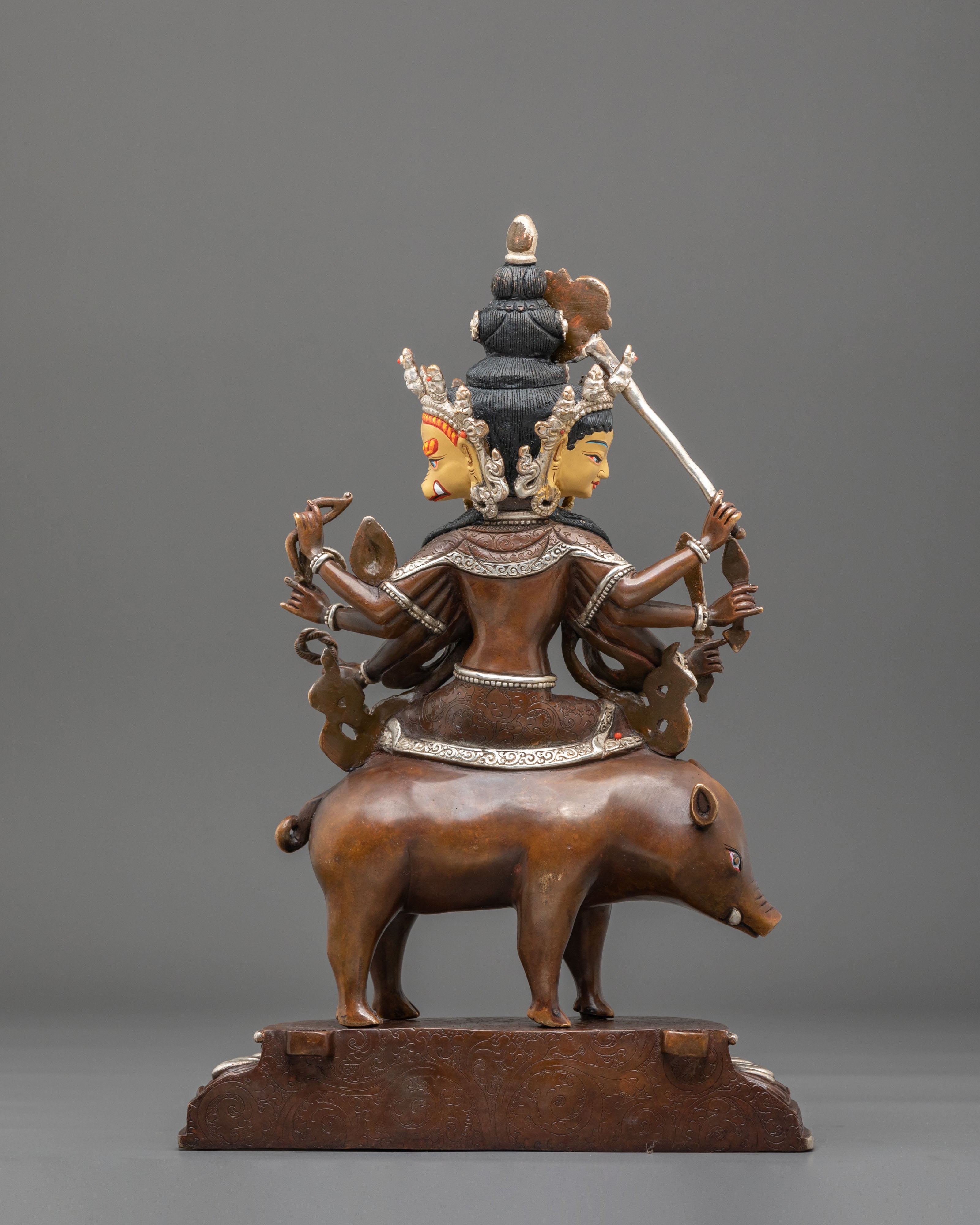 Marici Oxidized Copper Sculpture | Divine Protector
