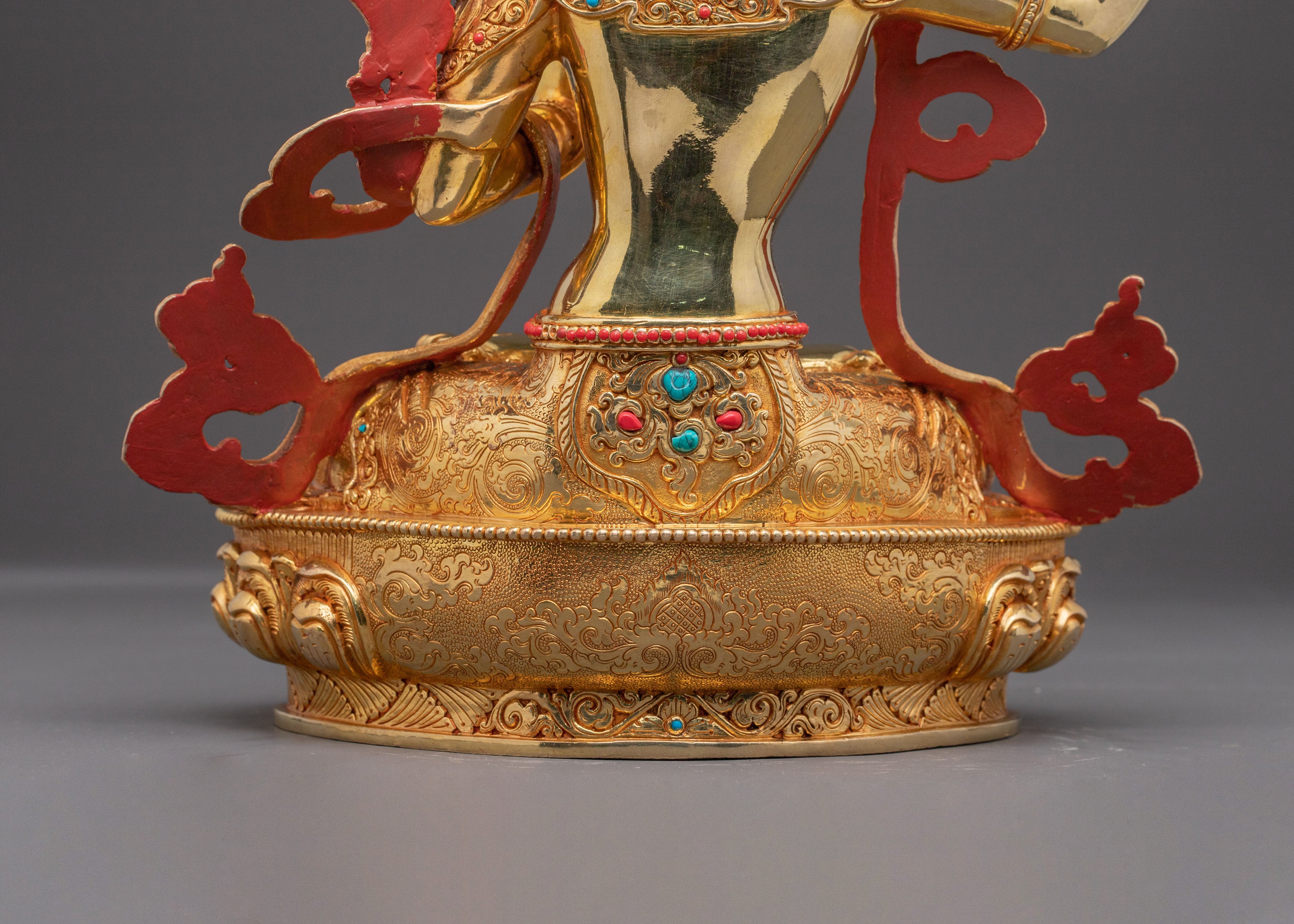 Manjushri Wisdom Icon Statue| Handcrafted Copper Wisdom Deity