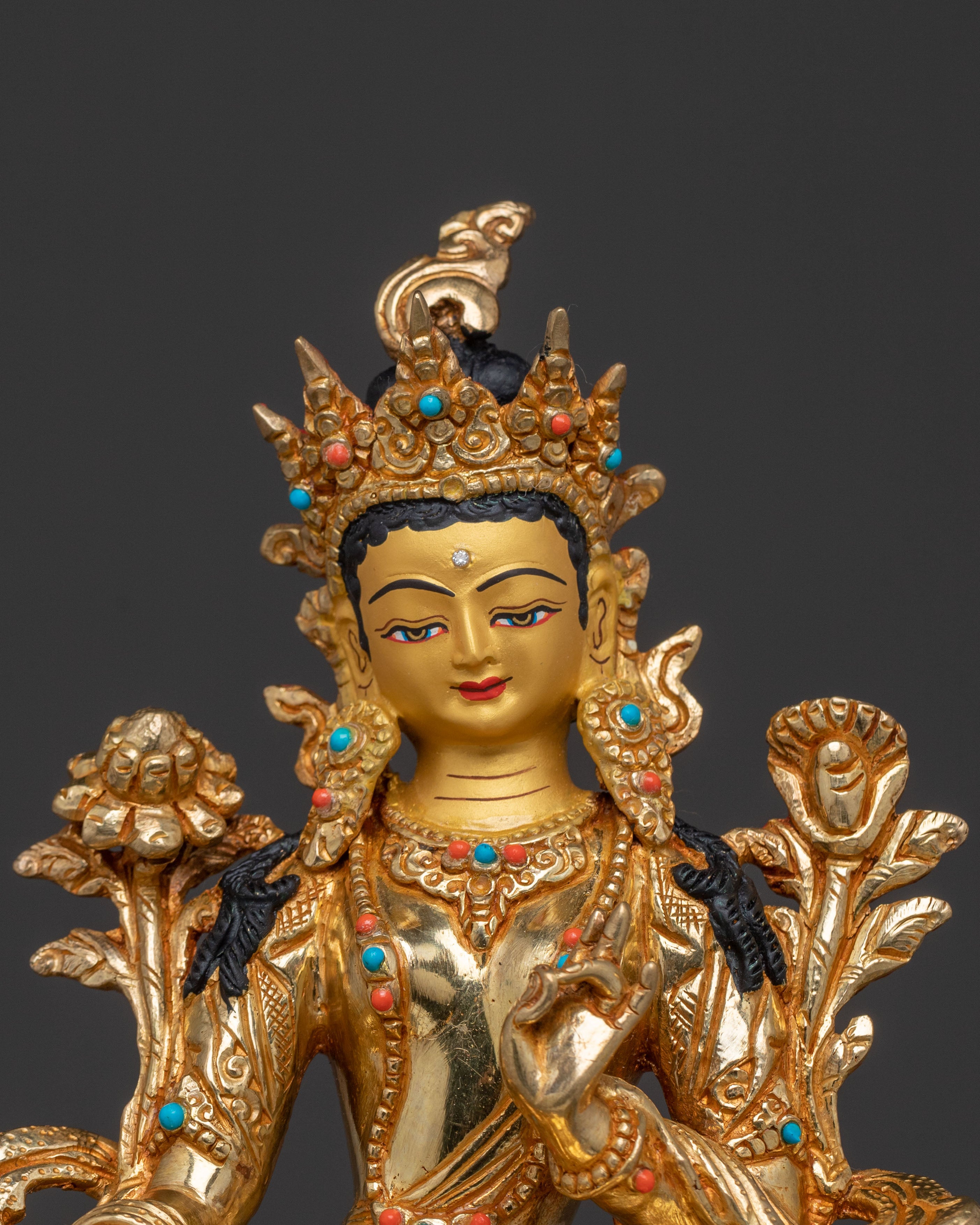 Handcrafted 21 Tara Statue Set | Spiritual Decor