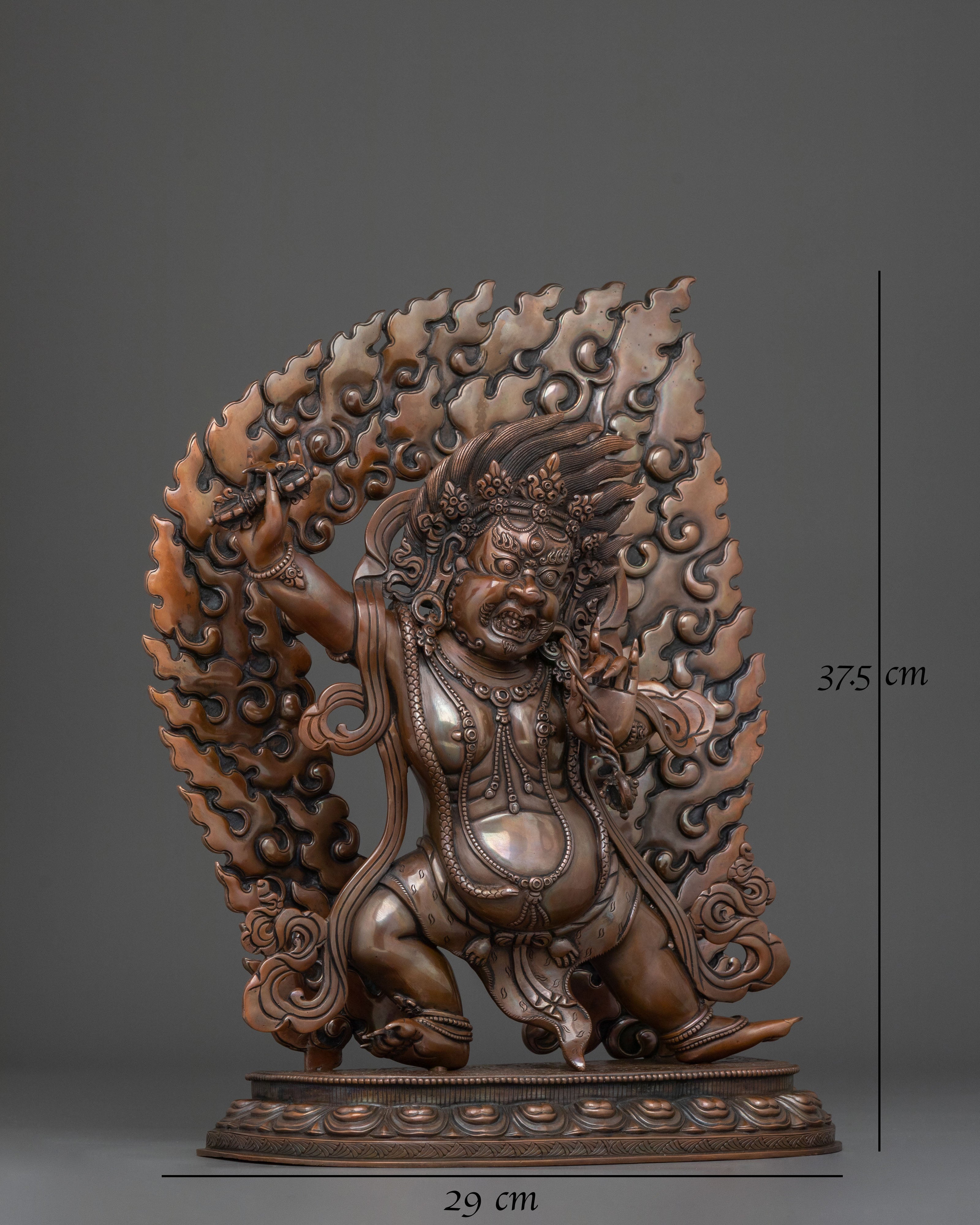 Vajrapani Statue | Oxidized Copper Body