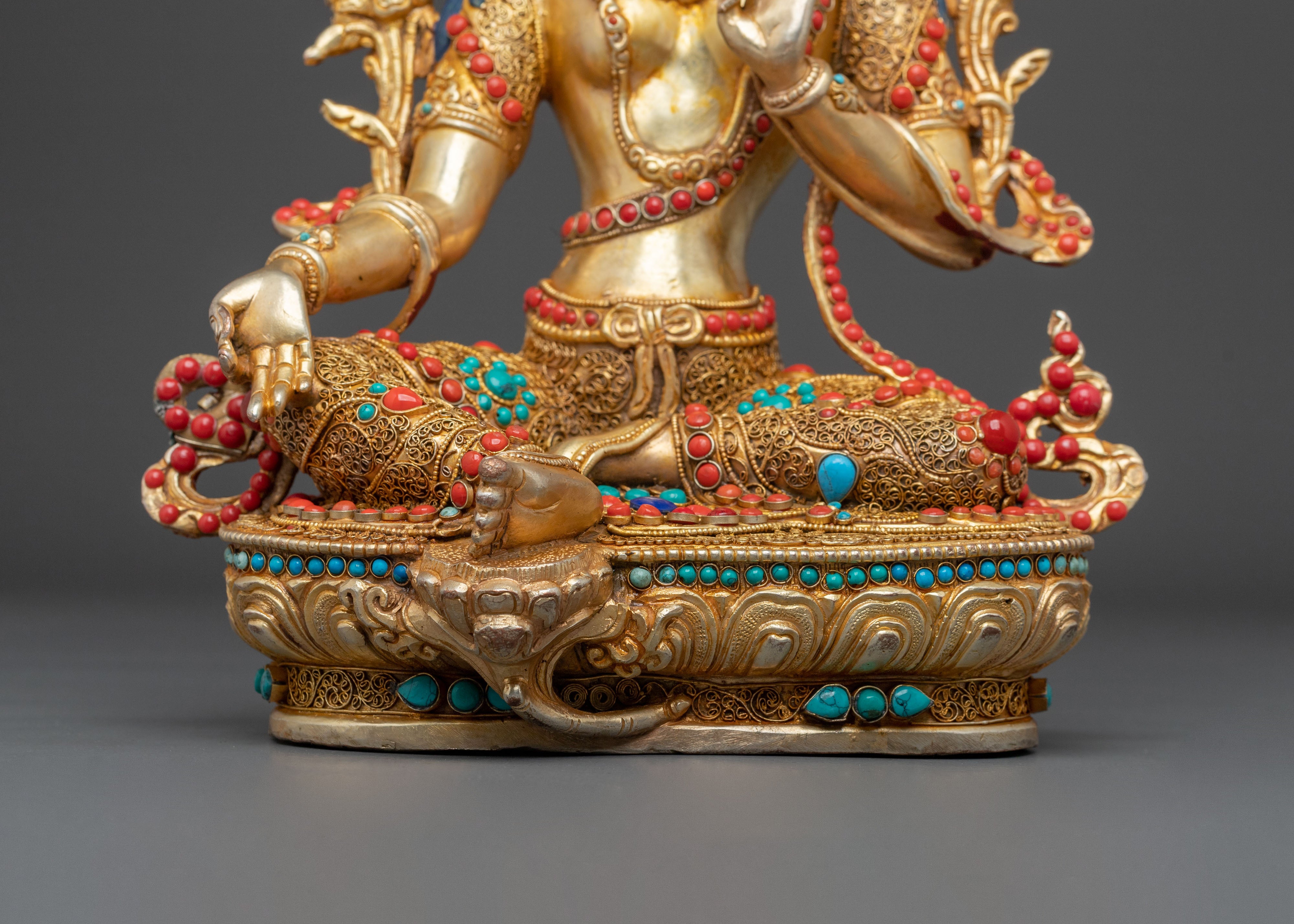 Green Tara Statue: Compassionate Protector