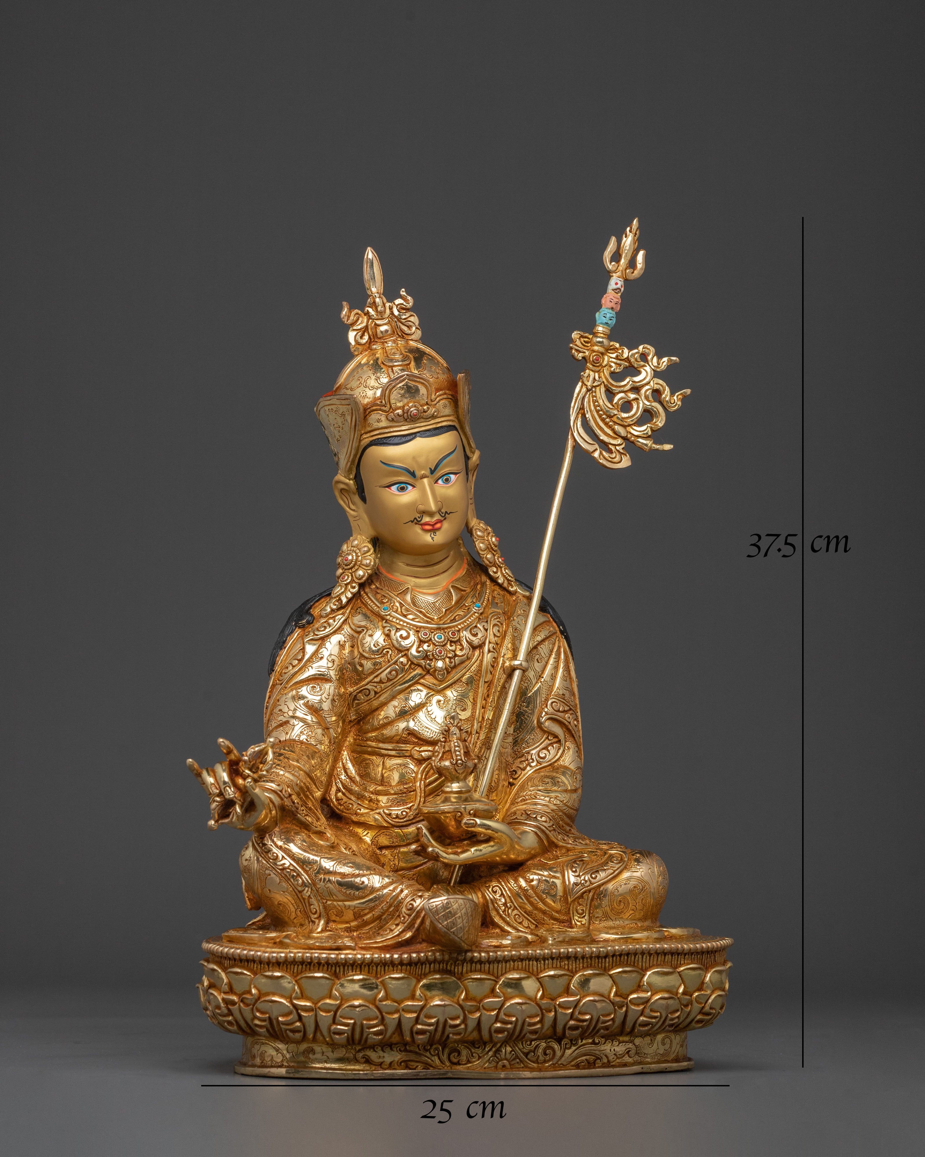 Handmade Sculpture of Guru Rinpoche | Symbol of Enlightened