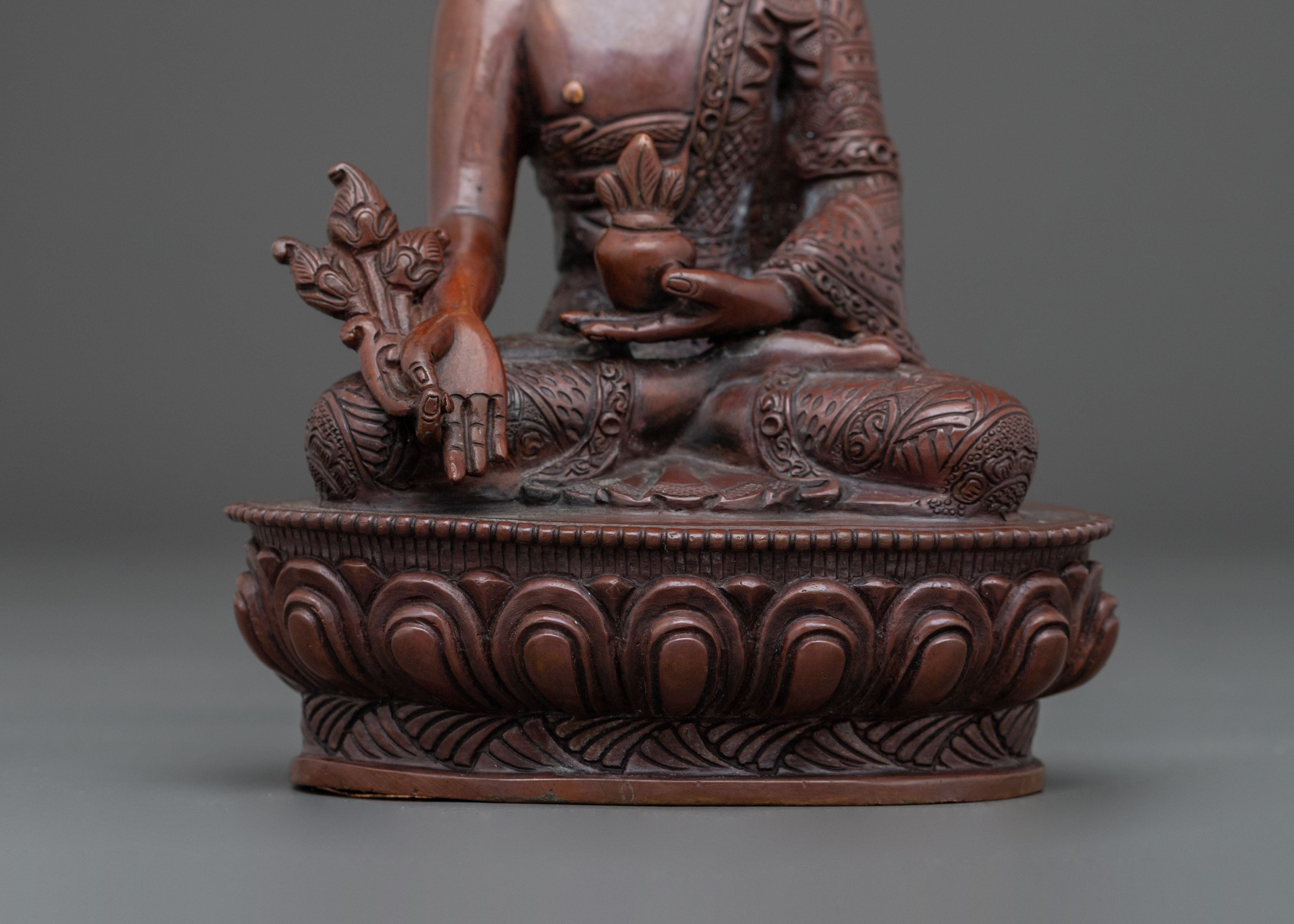 Medicine Buddha Sacred Statue | Tibetan Healing Figurine