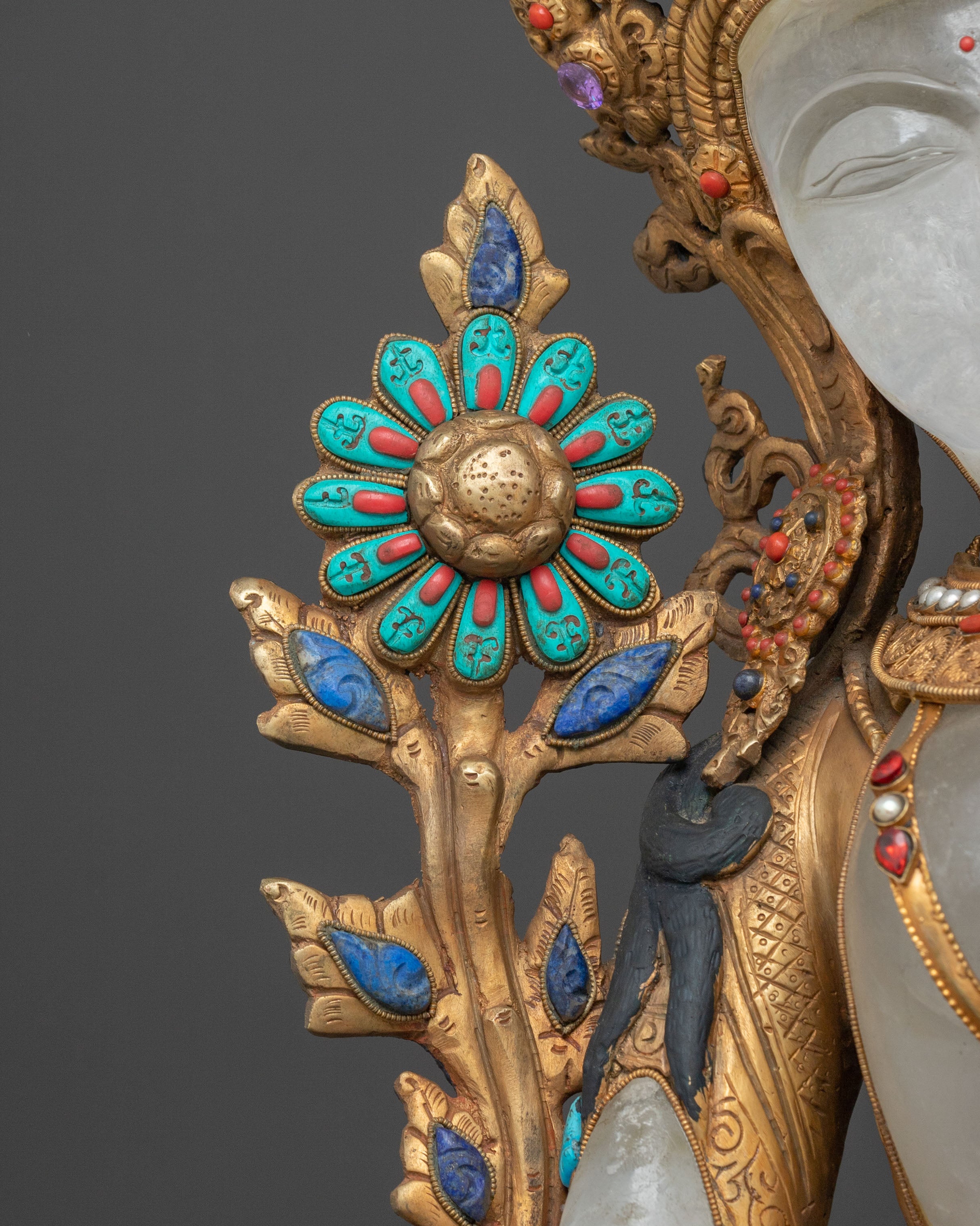 Green Tara Healing and Blessing Statue | Himalayan Buddhist Art