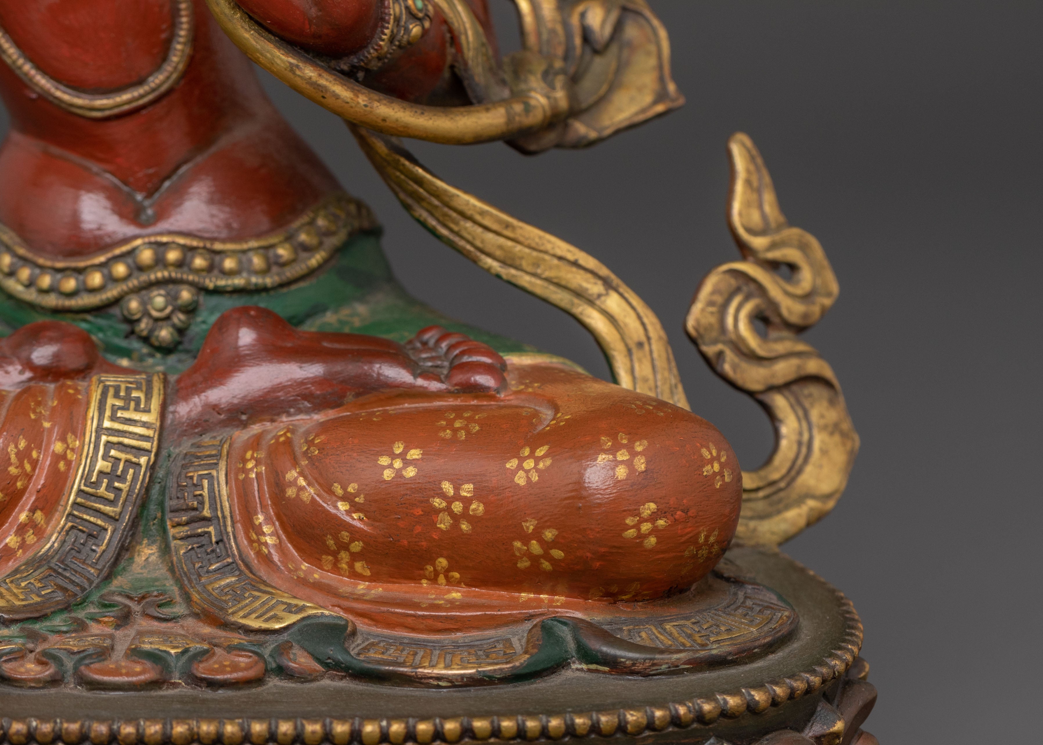 Manjushri 24K Gold Gilded Statue | Enlightened Form