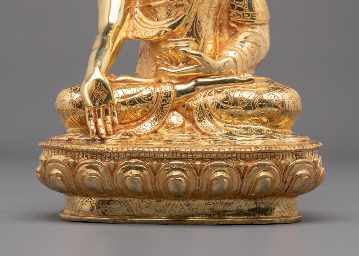 Ratnasambhava 24K Gold Gilded Sculpture