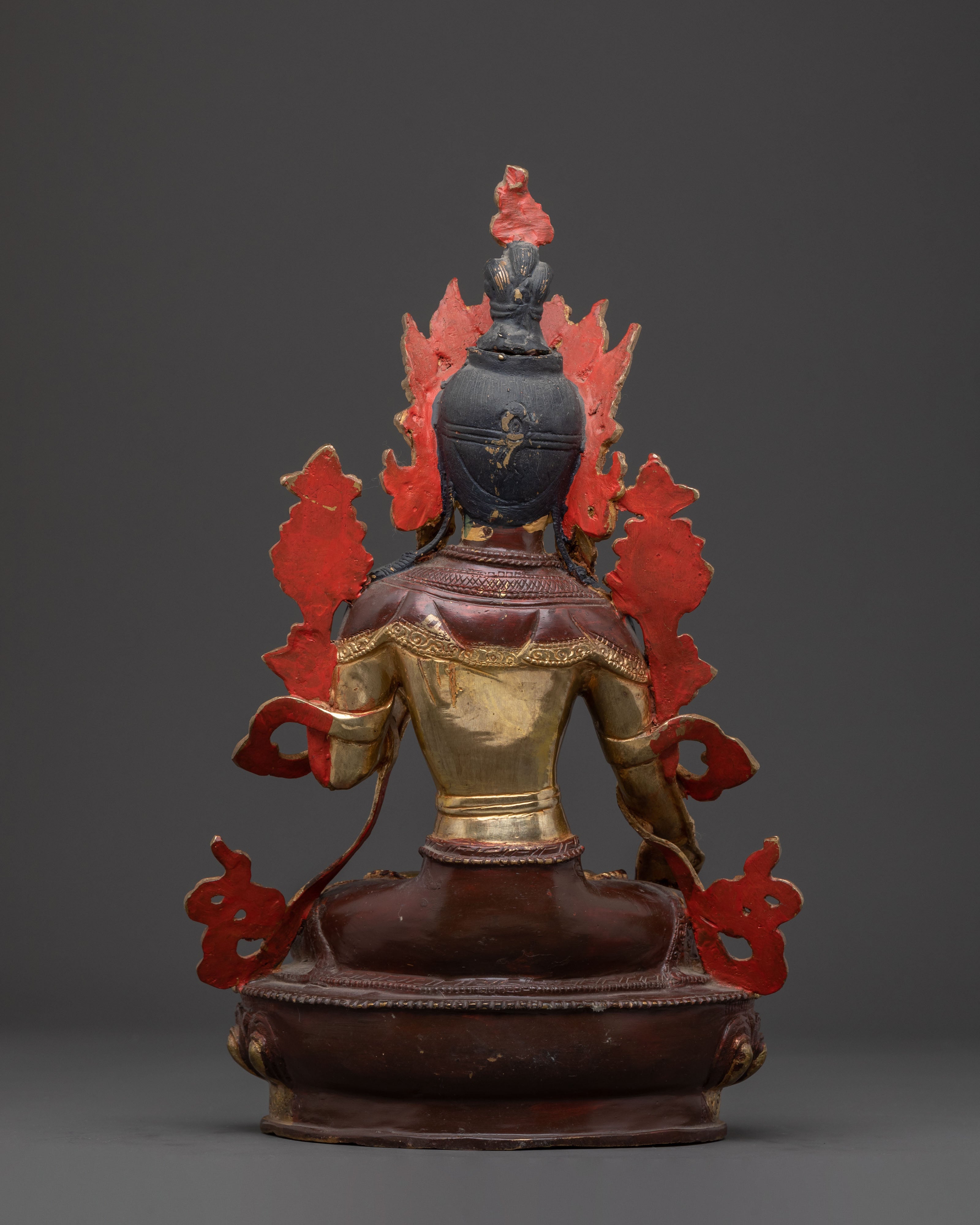 White Tara Healing Buddha Statue - 24K Gold Gilded