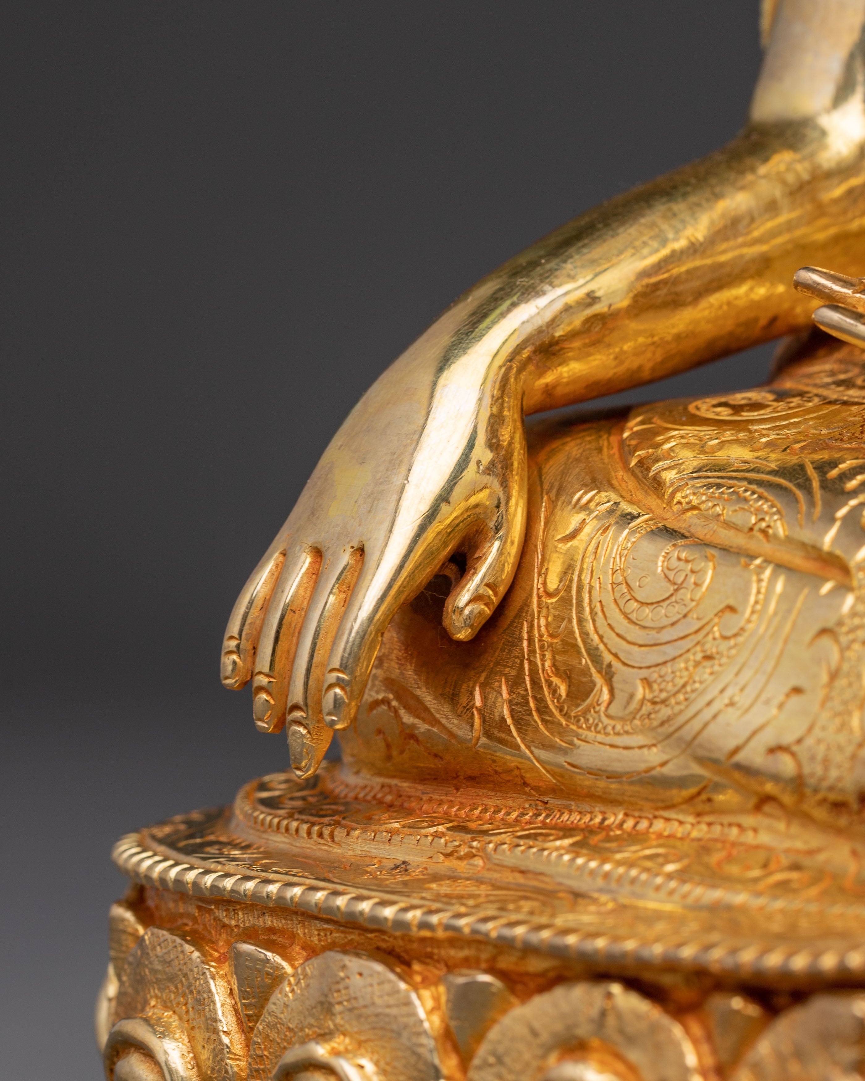 Handcrafted Guru Shapdum Sculpture | Meditation Altar Decor