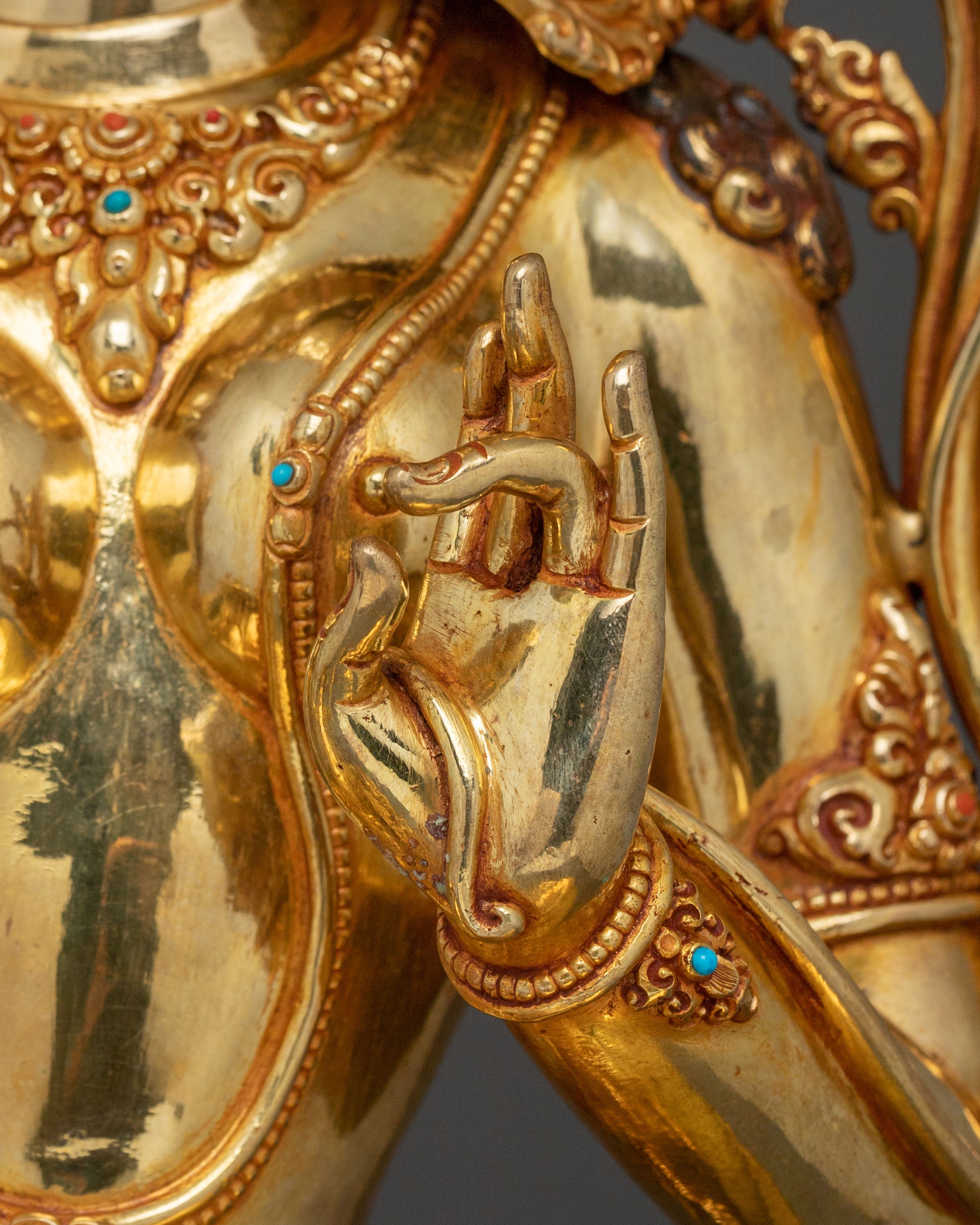 Green Tara Blessing Sculpture | Meditation Decor