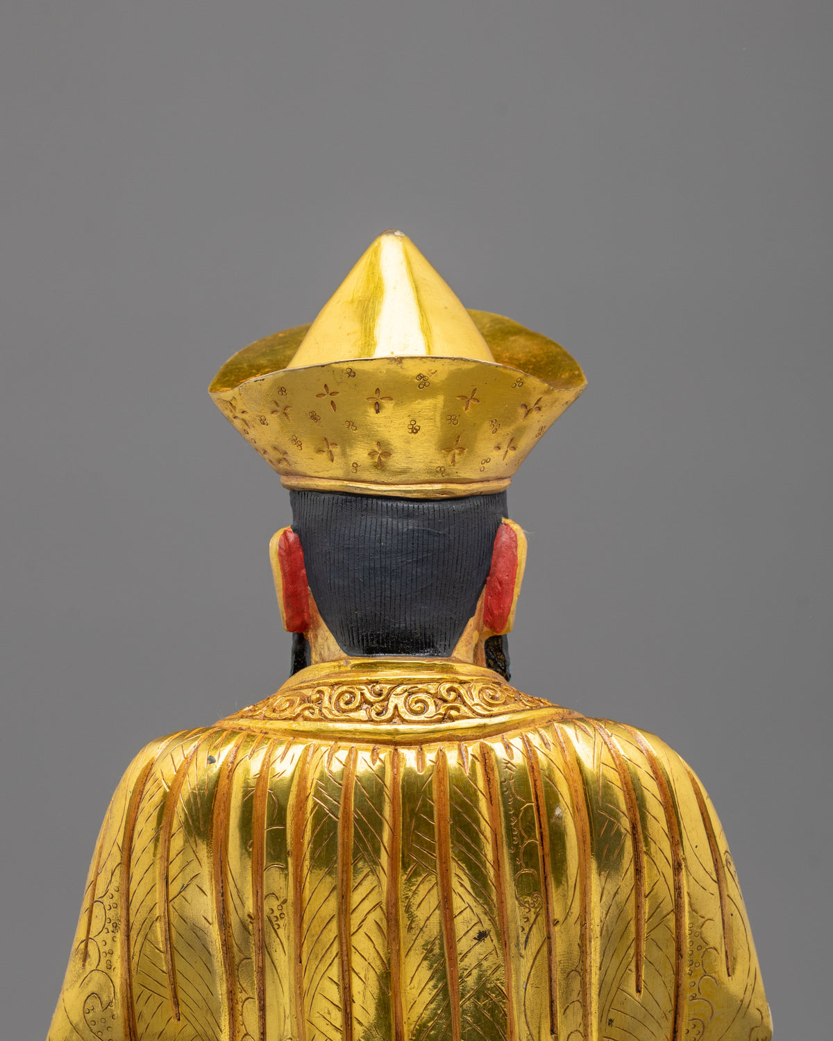 Guru Shapdum Tibetan Buddhist Sculpture: Sacred Master Statue