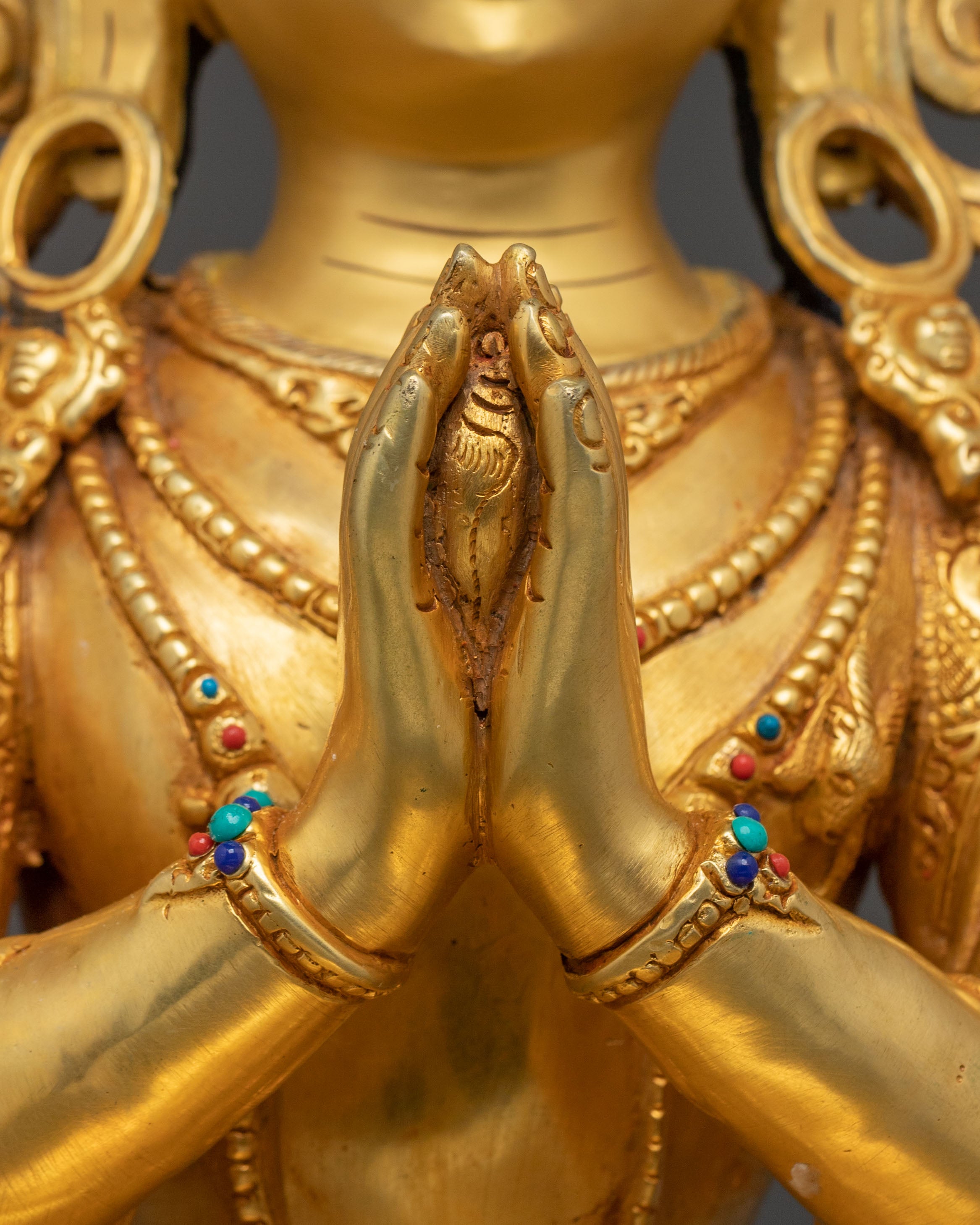 Chenrezig Serene Temple Statue | Meditation & Altar Decor