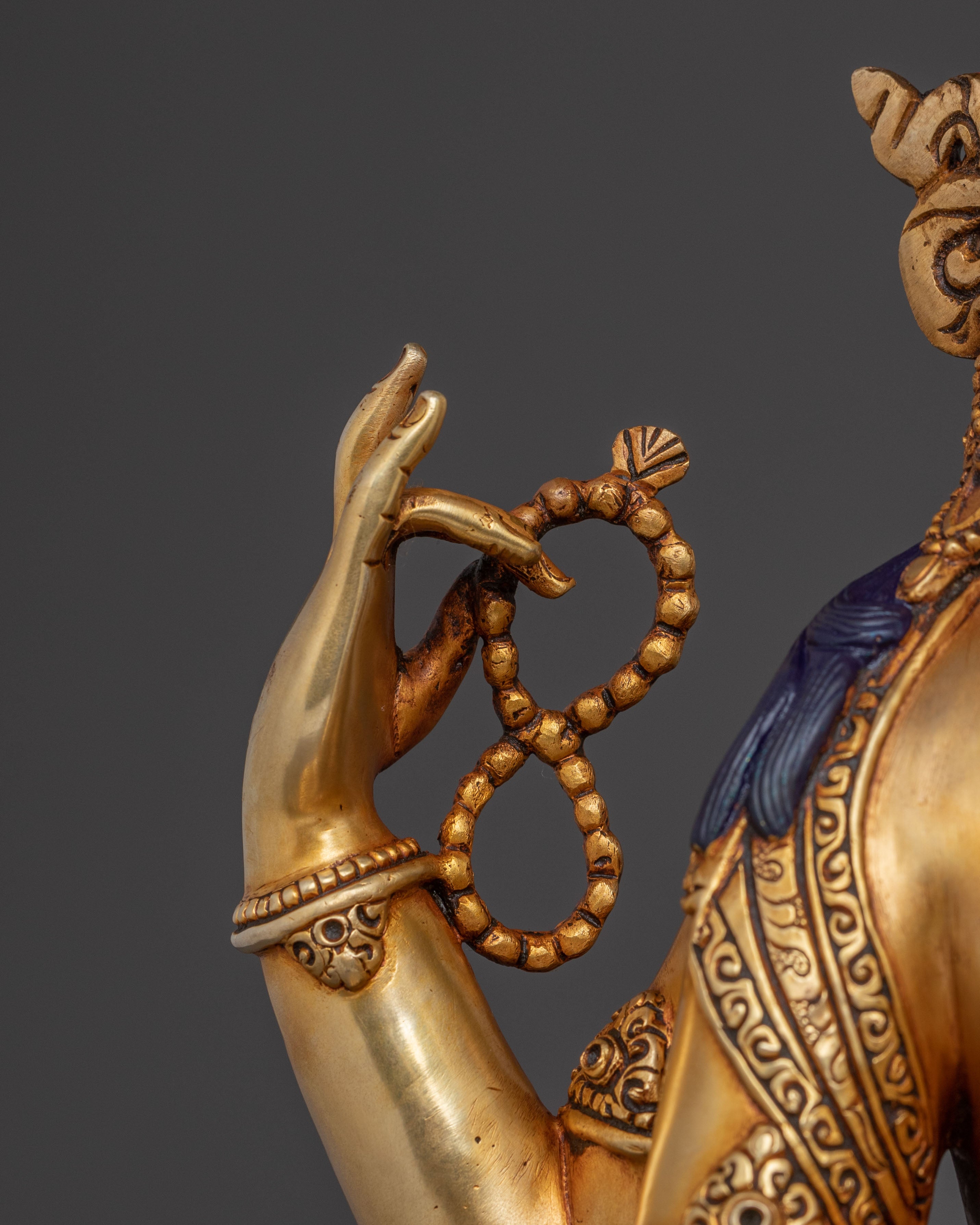 Six Bodhisattva Statue Altar Set | Hand-Gilded Copper Statue