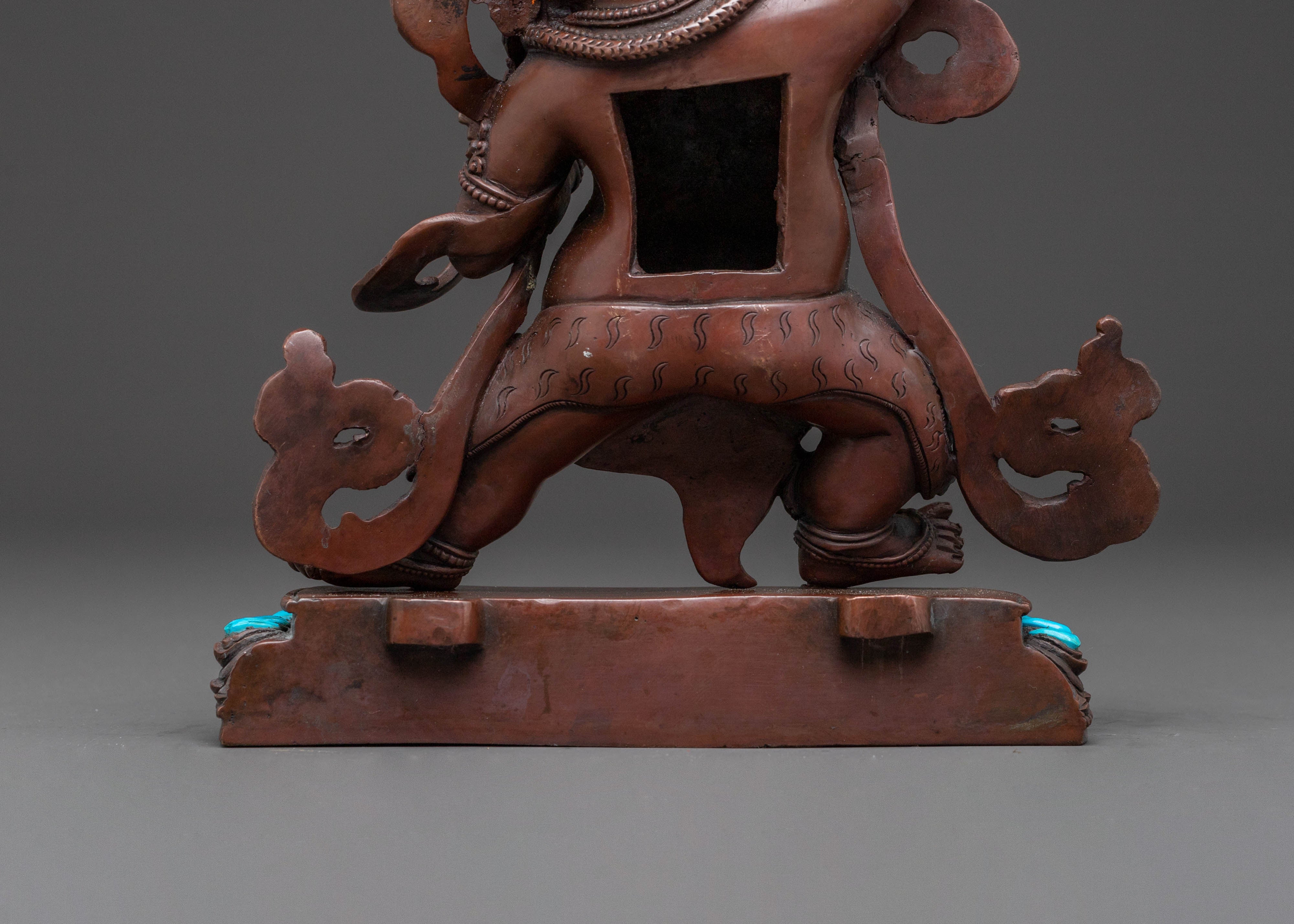 Vajrapani Sacred Statue – Oxidized Copper Artwork