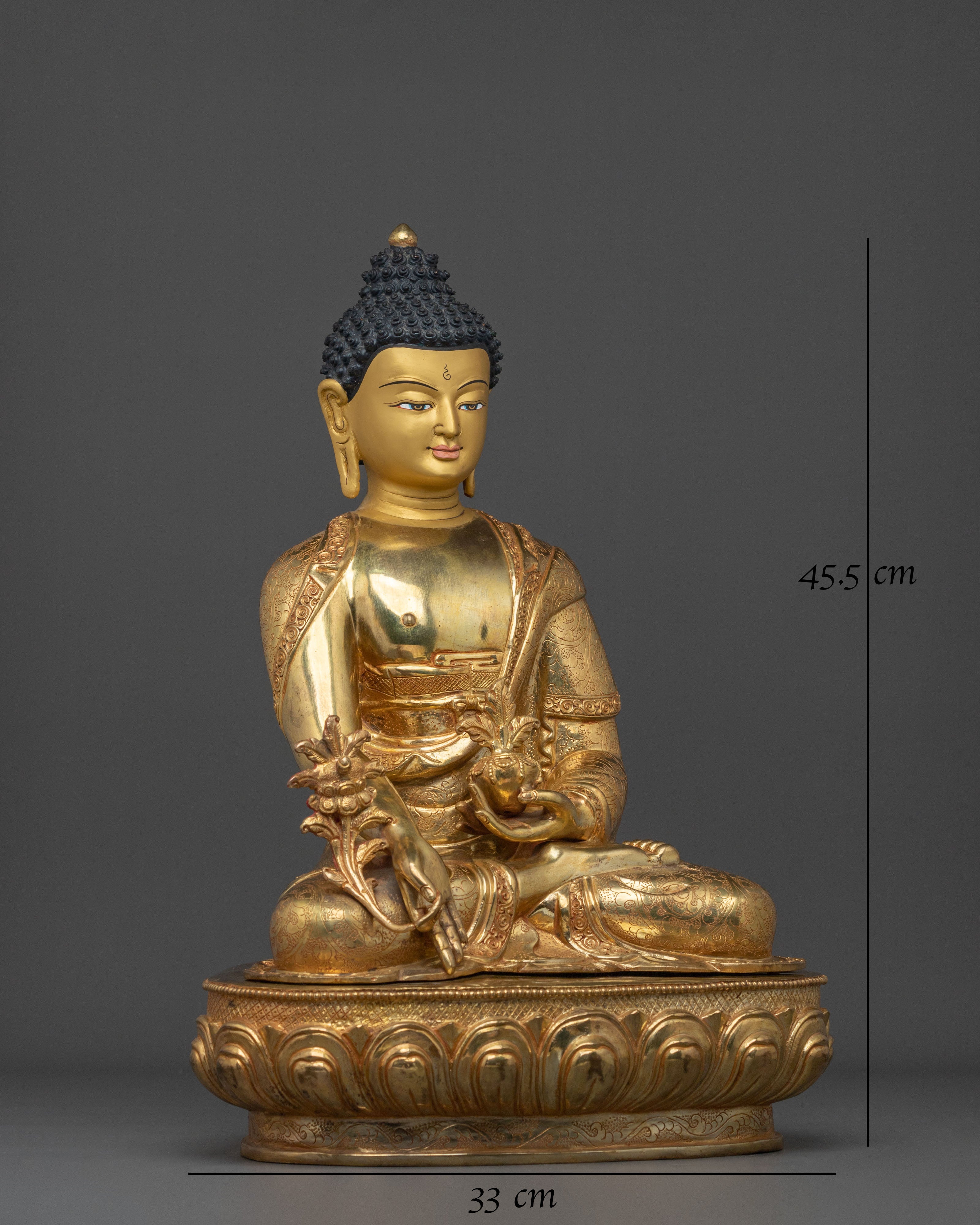 Medicine Buddha Compassionate Healer Statue