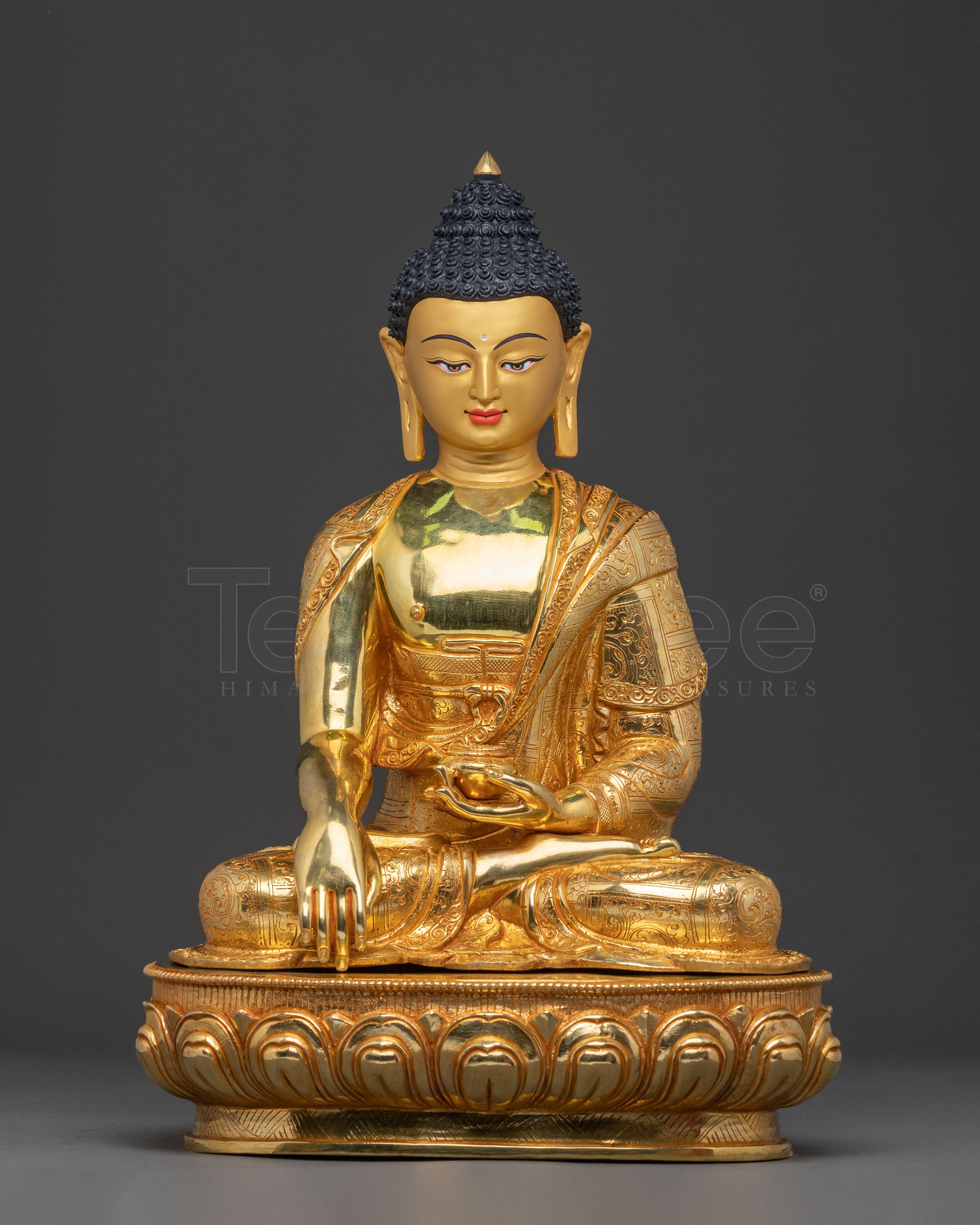 Himalayan Gautama Buddha Copper Statue | Dharma Teacher Figurine