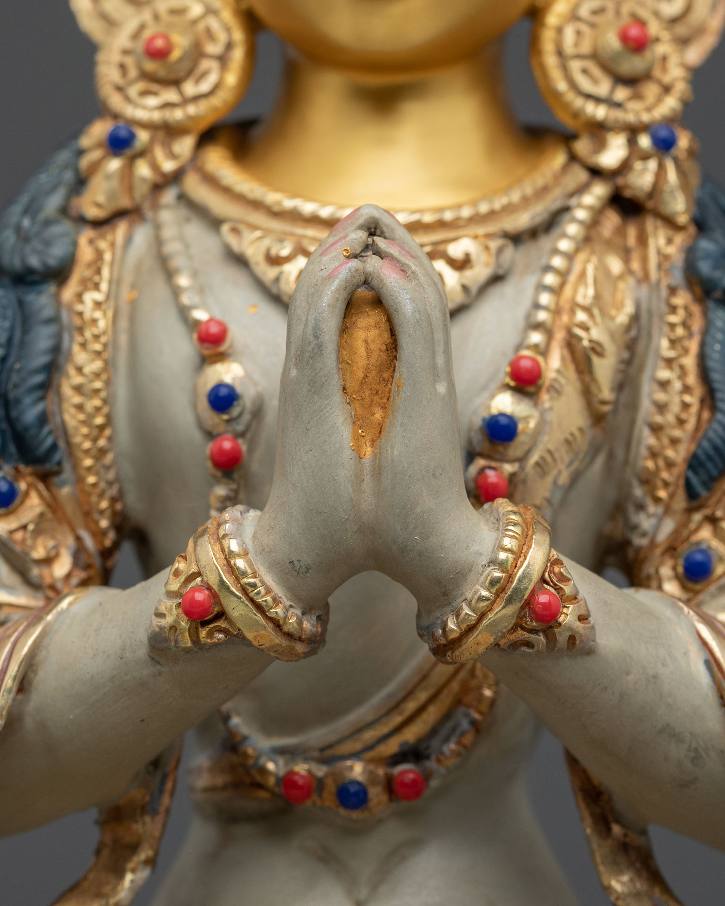 24k Gold Coated Chenrezig Statue | Embodiment of Infinite Compassion