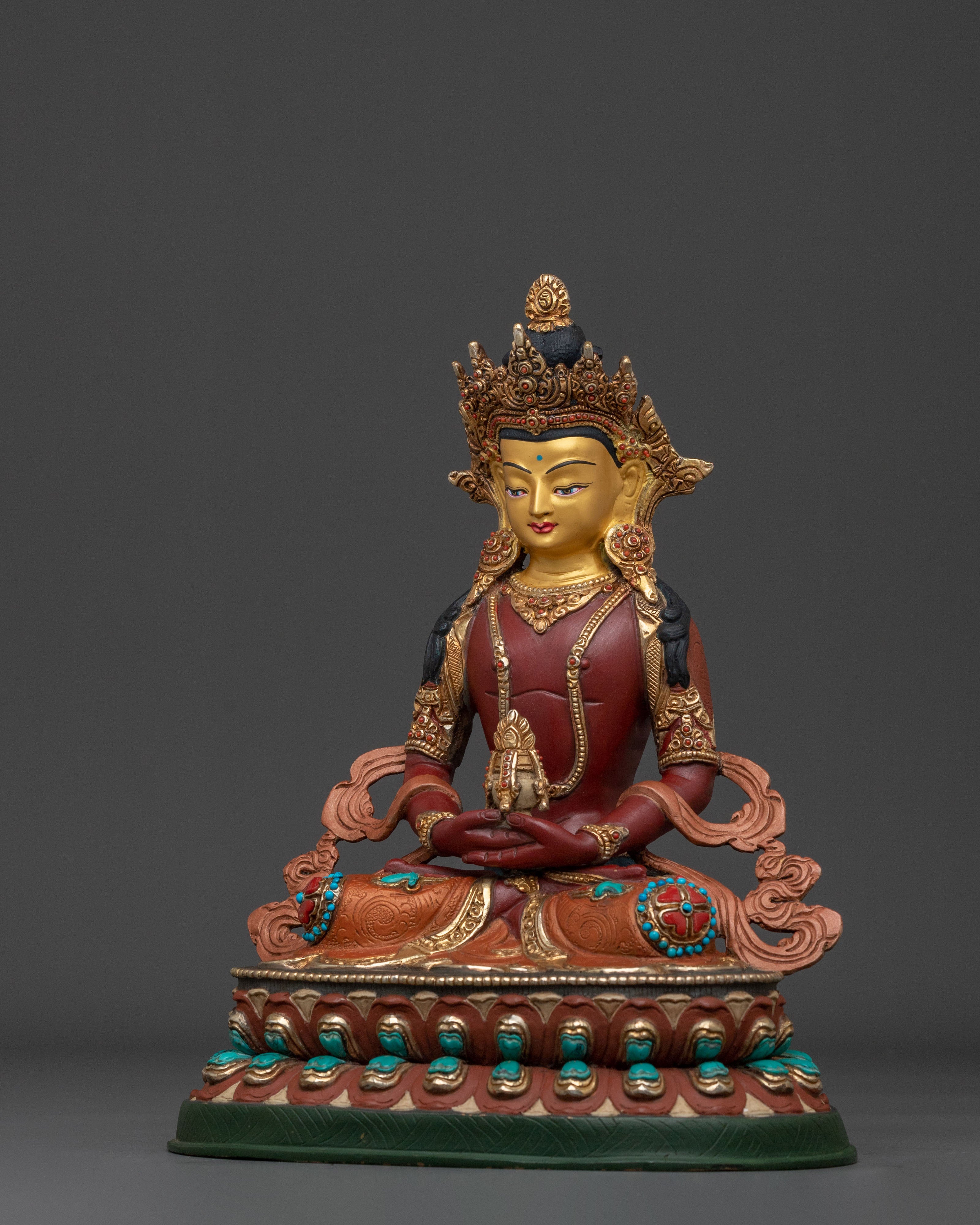 24K Gold Gilded Sacred Statue Set of Six Bodhisattva