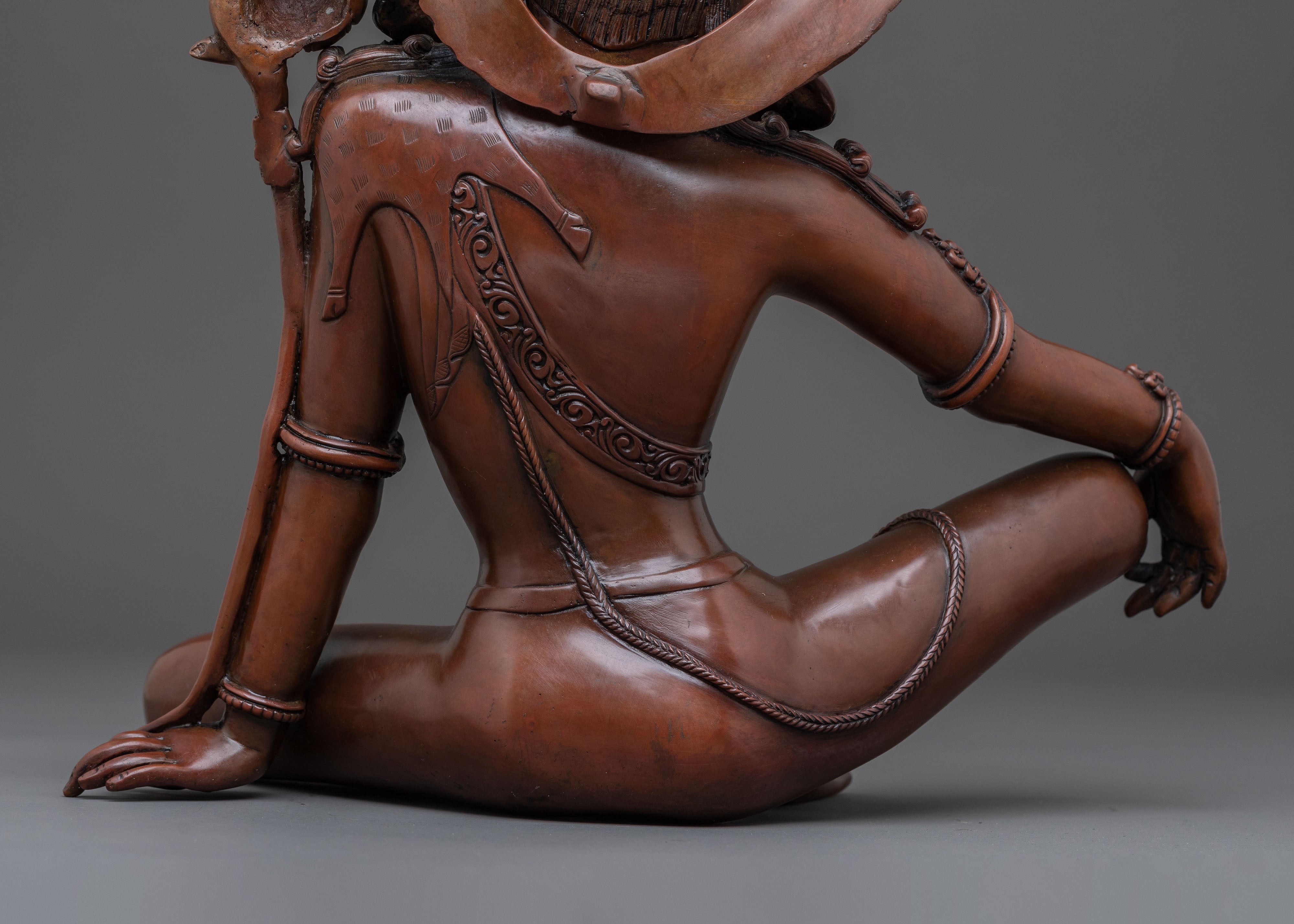 Statue of Eternal Savior Lokeshwor – Oxidized Copper