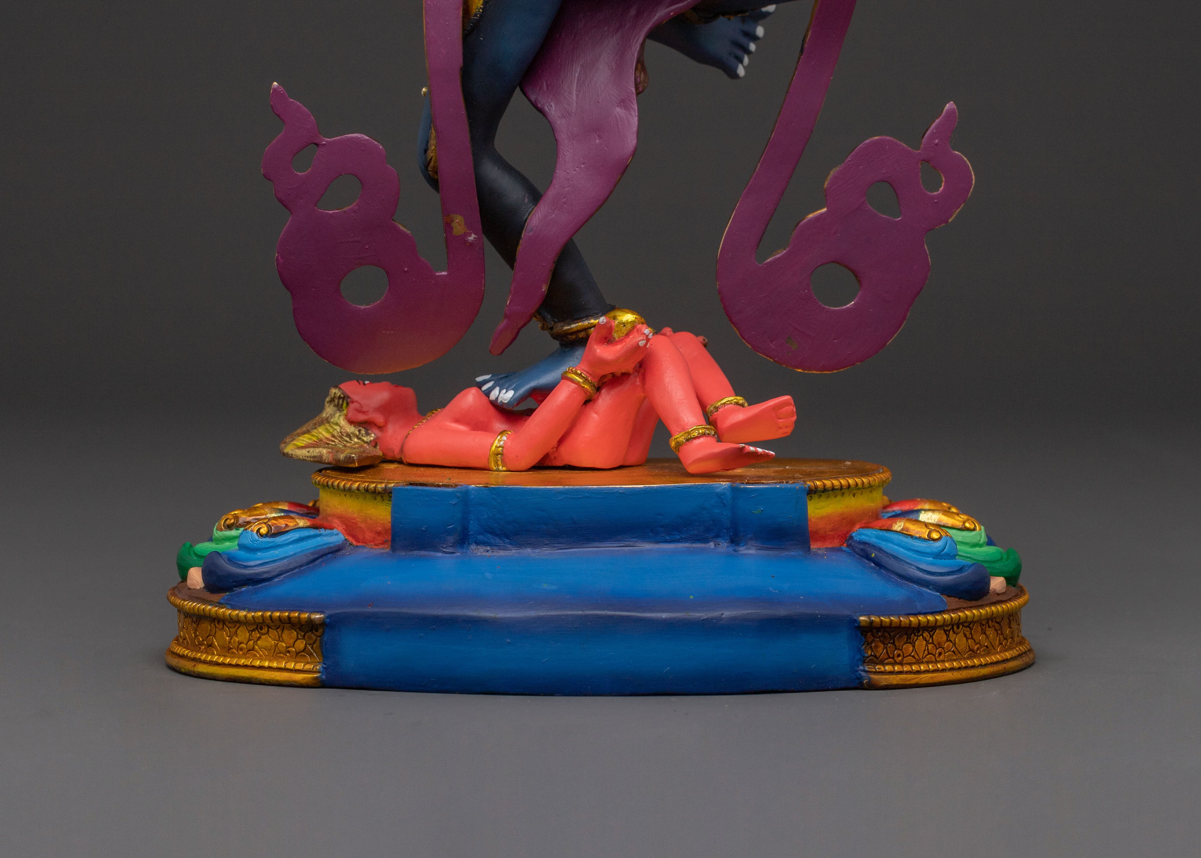 Simhamukha Wrathful Deity Statue | Spiritual Figure