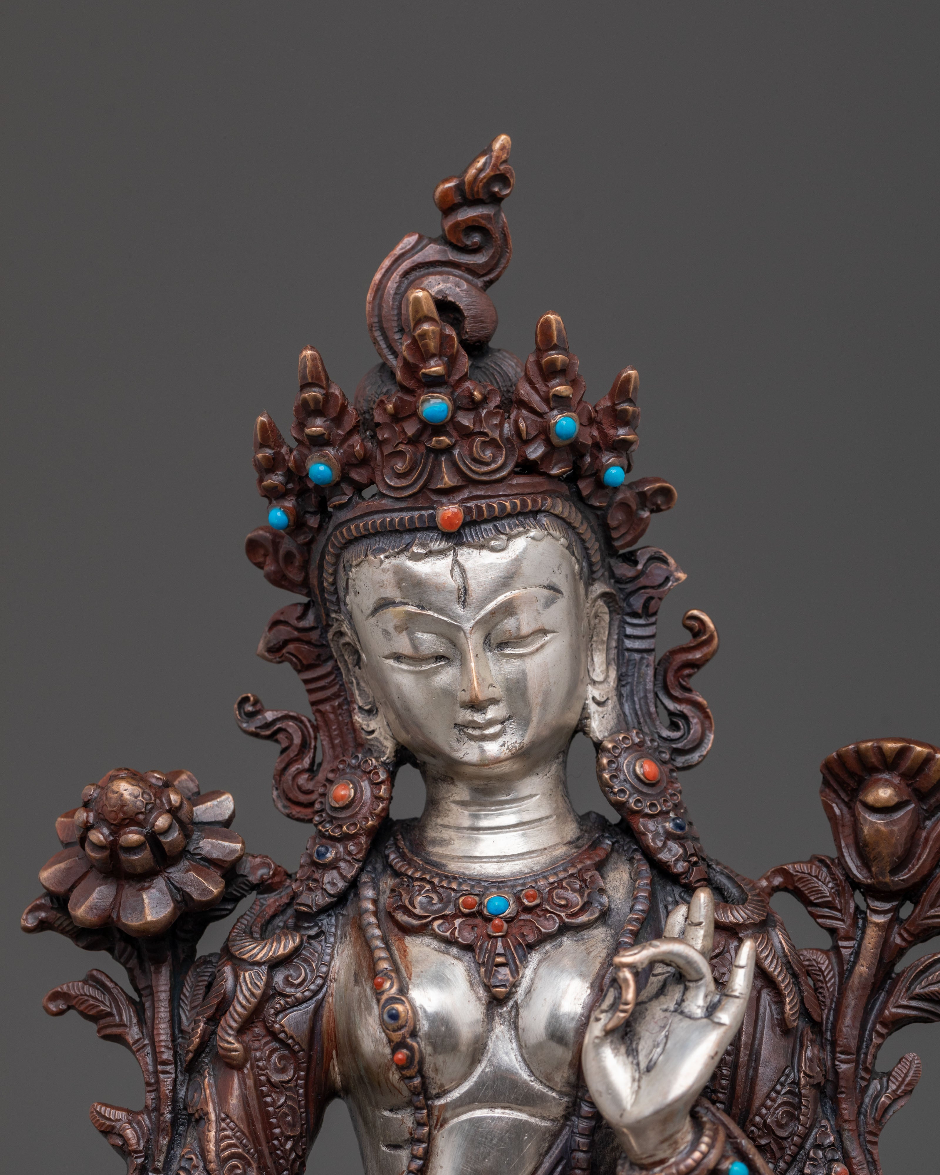 White Tara Spiritual Statue | Healing Goddess