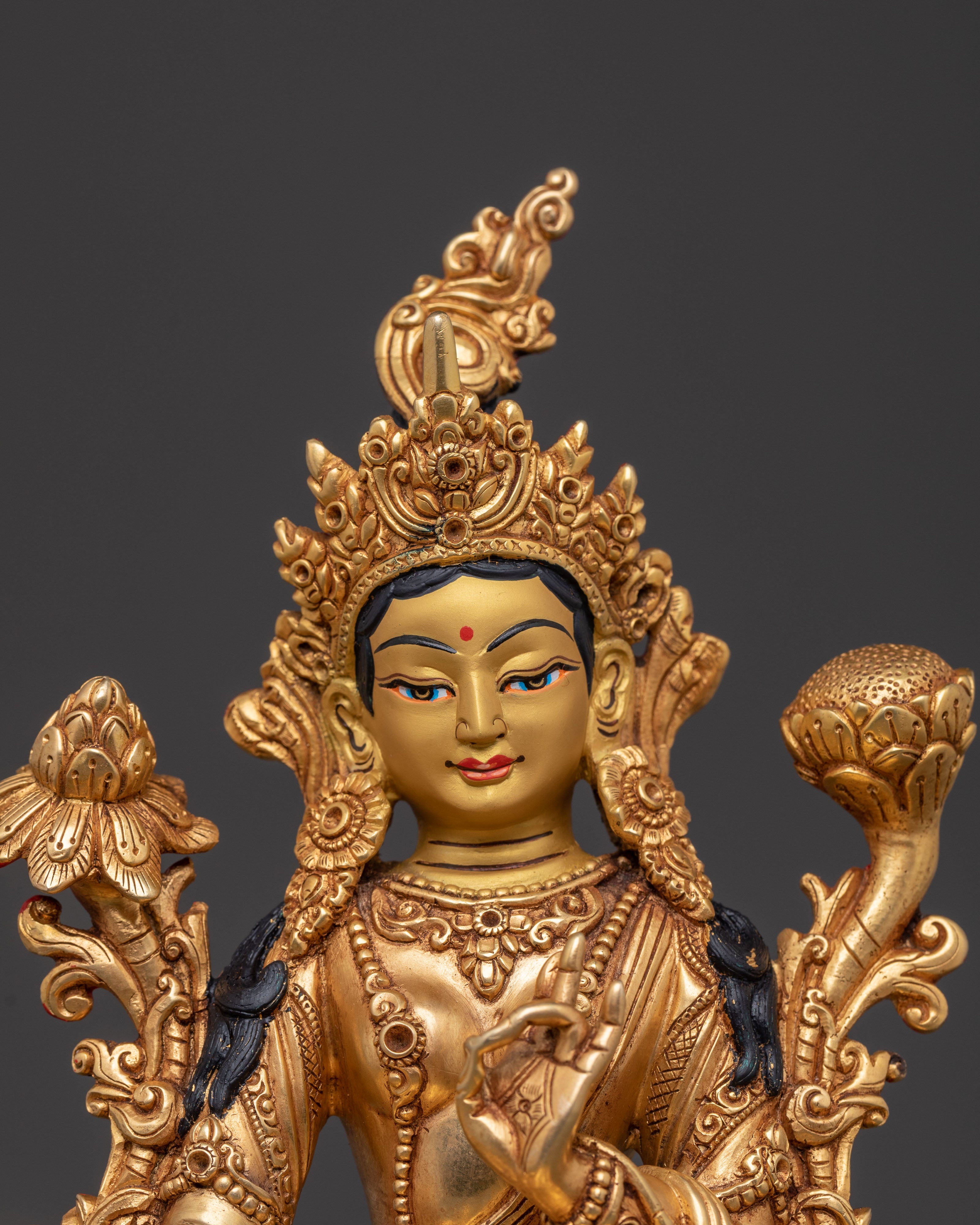 Green Tara Blessing Statue | Compassion & Protection