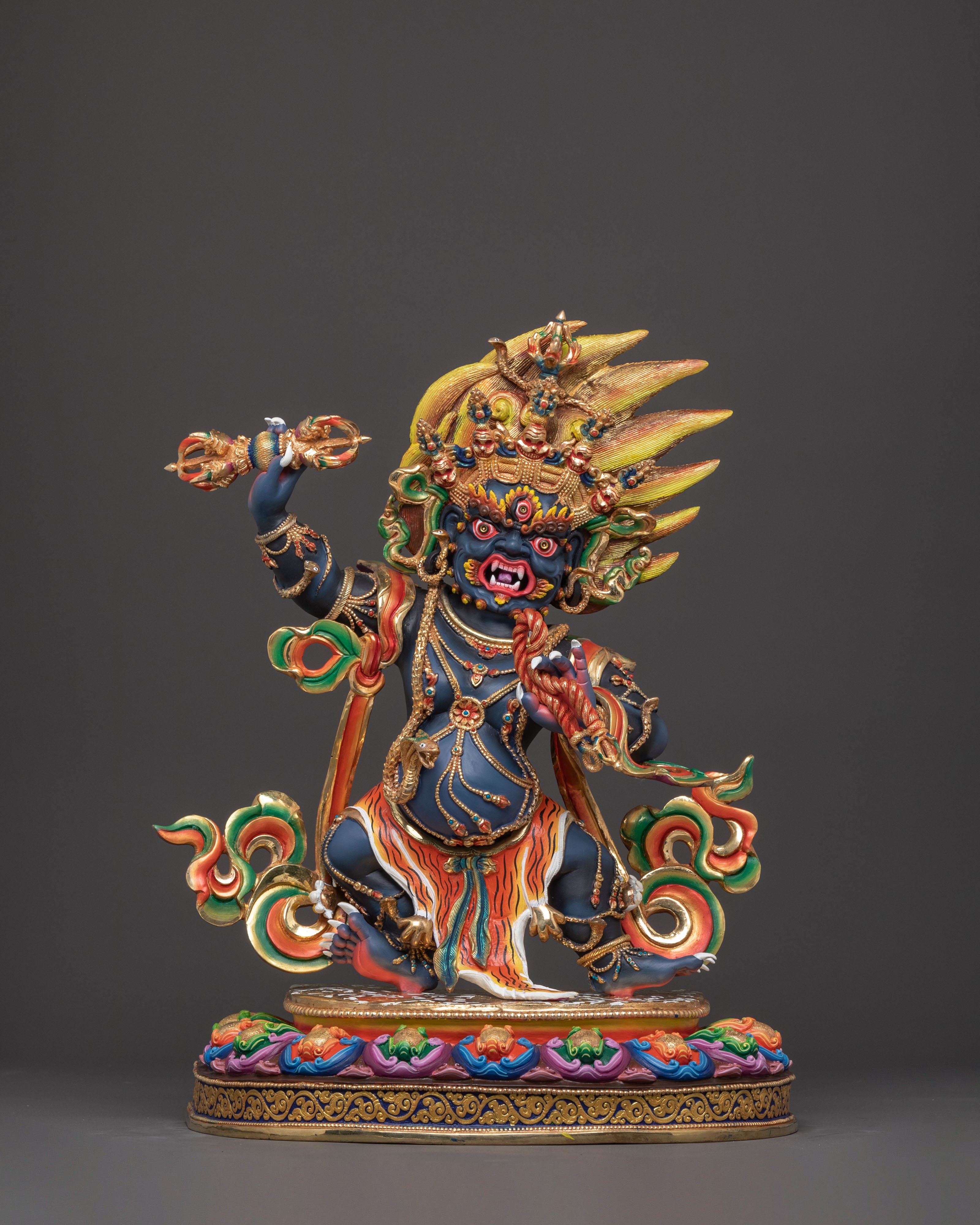 Handcrafted Copper Vajrapani Statue – Exquisite Nepalese Artistry
