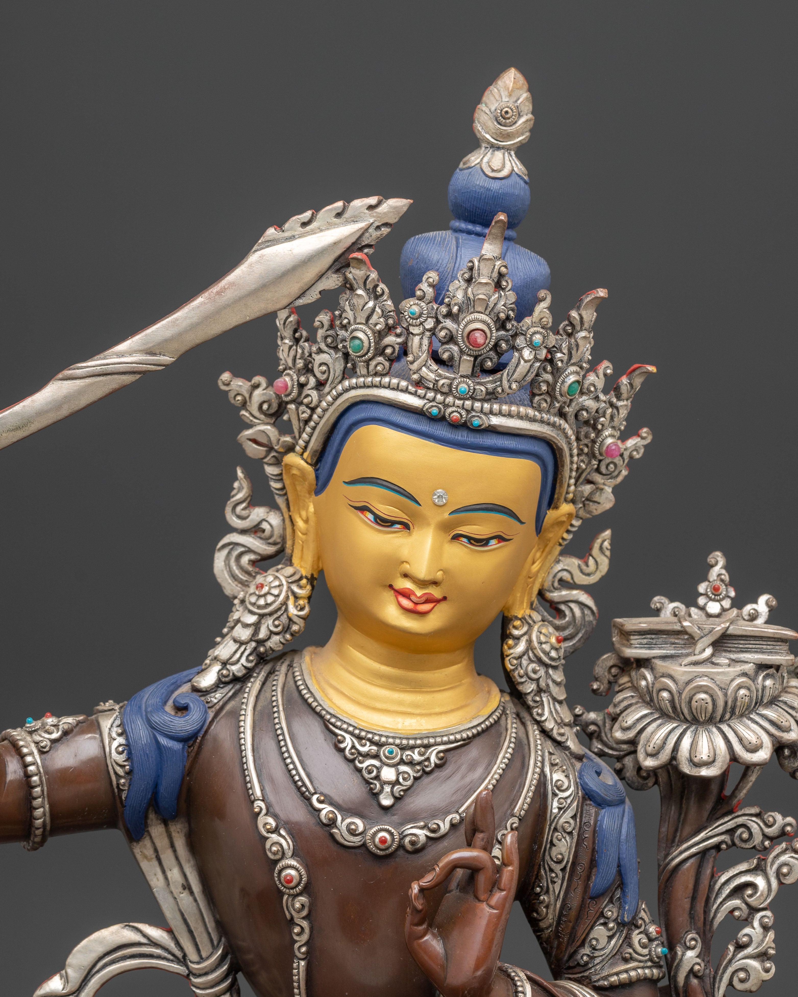 Wisdom Deity Manjushri Statue | Bodhisattva of Power and Wisdom