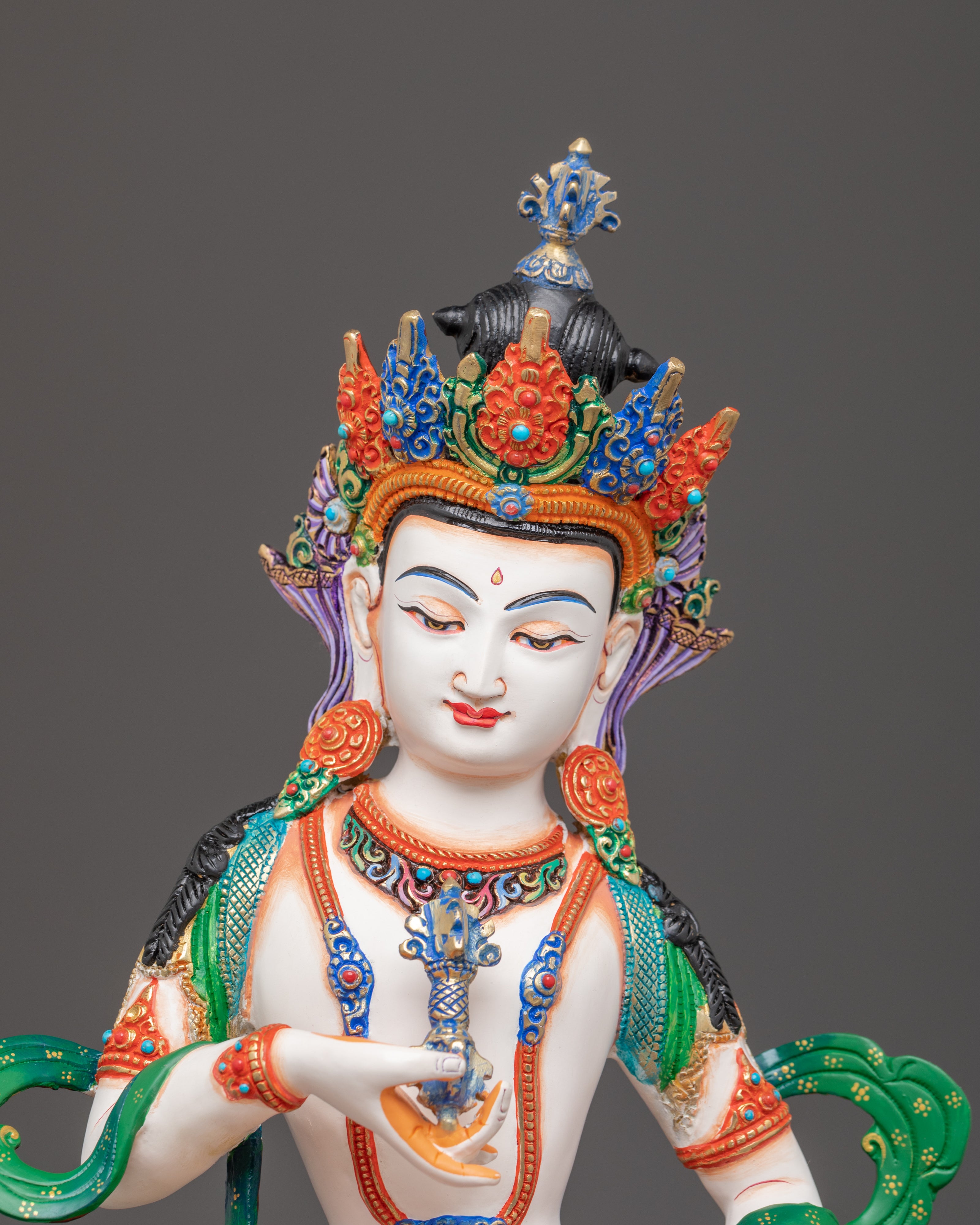 Sacred Vajrasattva Handcrafted Statue | Buddhist Purification Deity