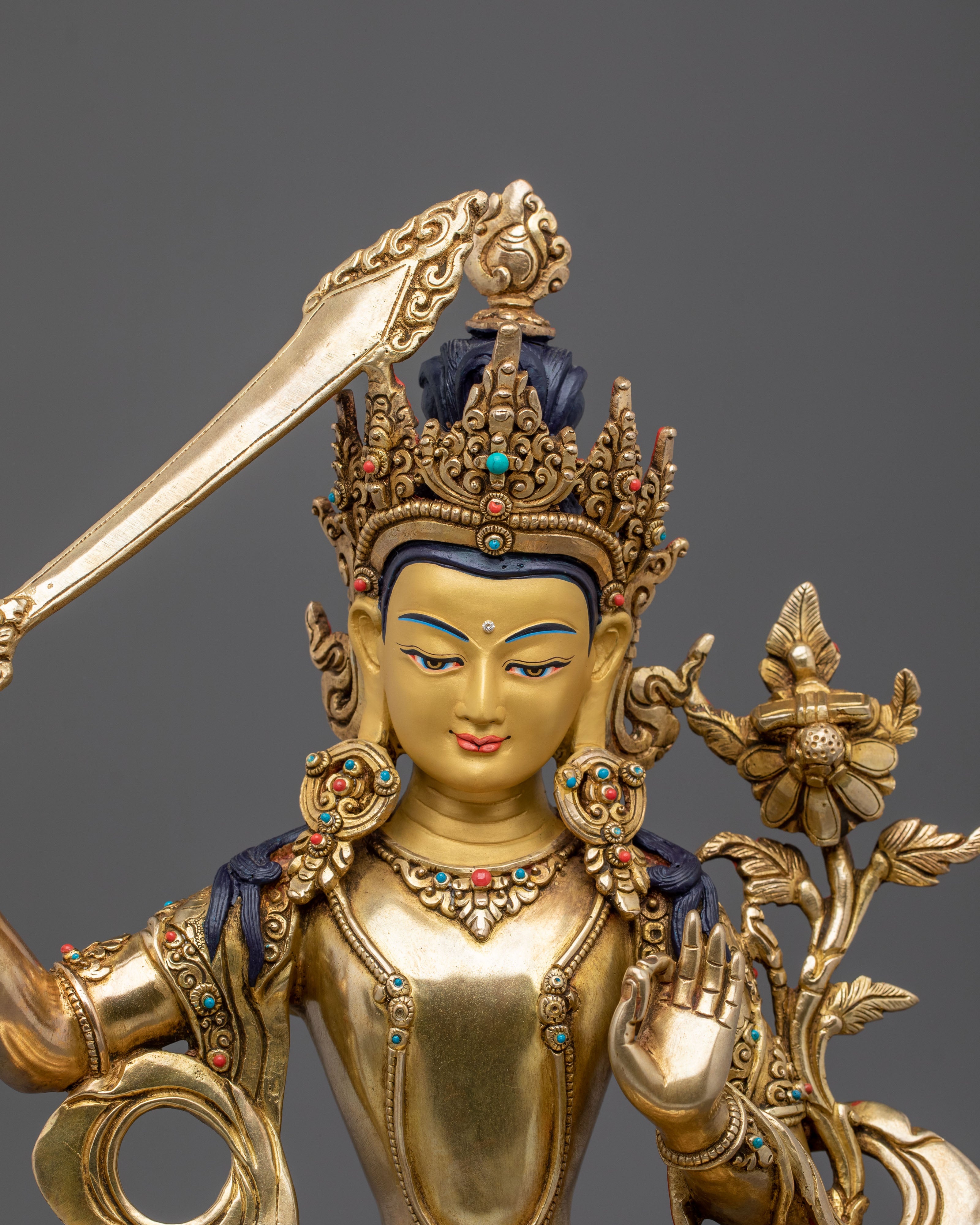 Manjushri Bodhisattva of Insight Statue | Bodhisattva of Insight and Wisdom