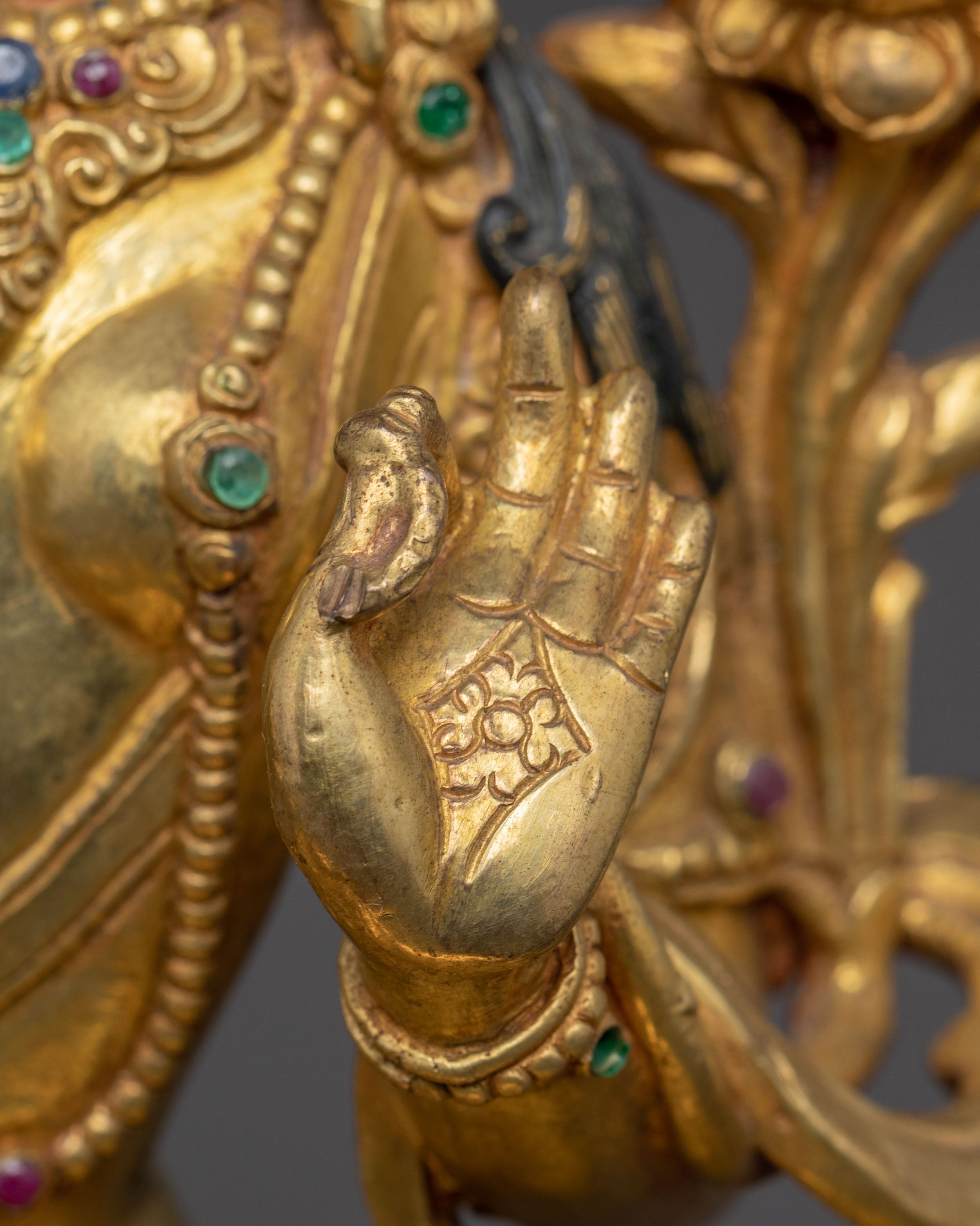 Handmade Healing Green Tara Statue | Compassion & Protection