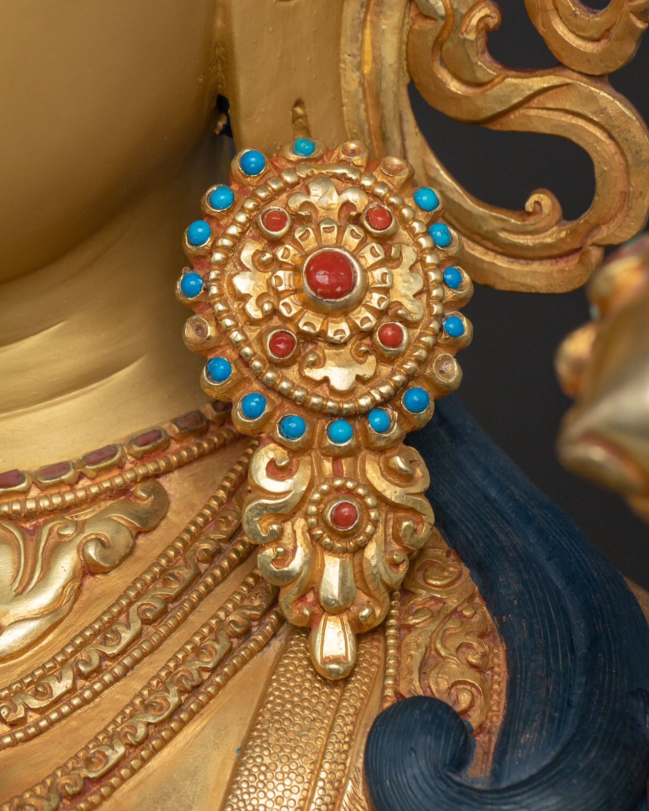 Handcrafted Green Tara Sacred Sculpture | Goddess of Compassion