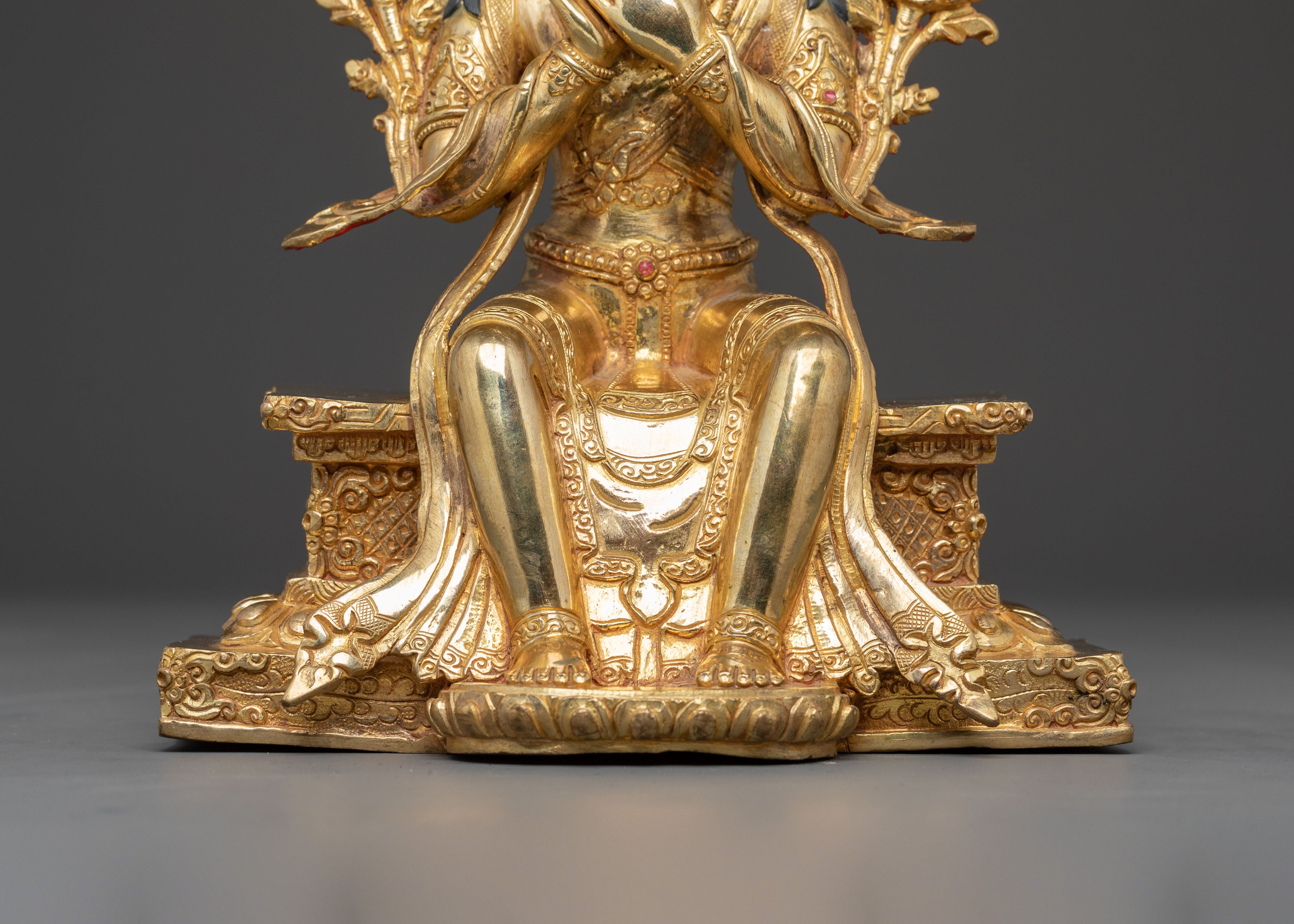 Golden Maitreya Buddha Statue | Handmade Future Buddha Artwork