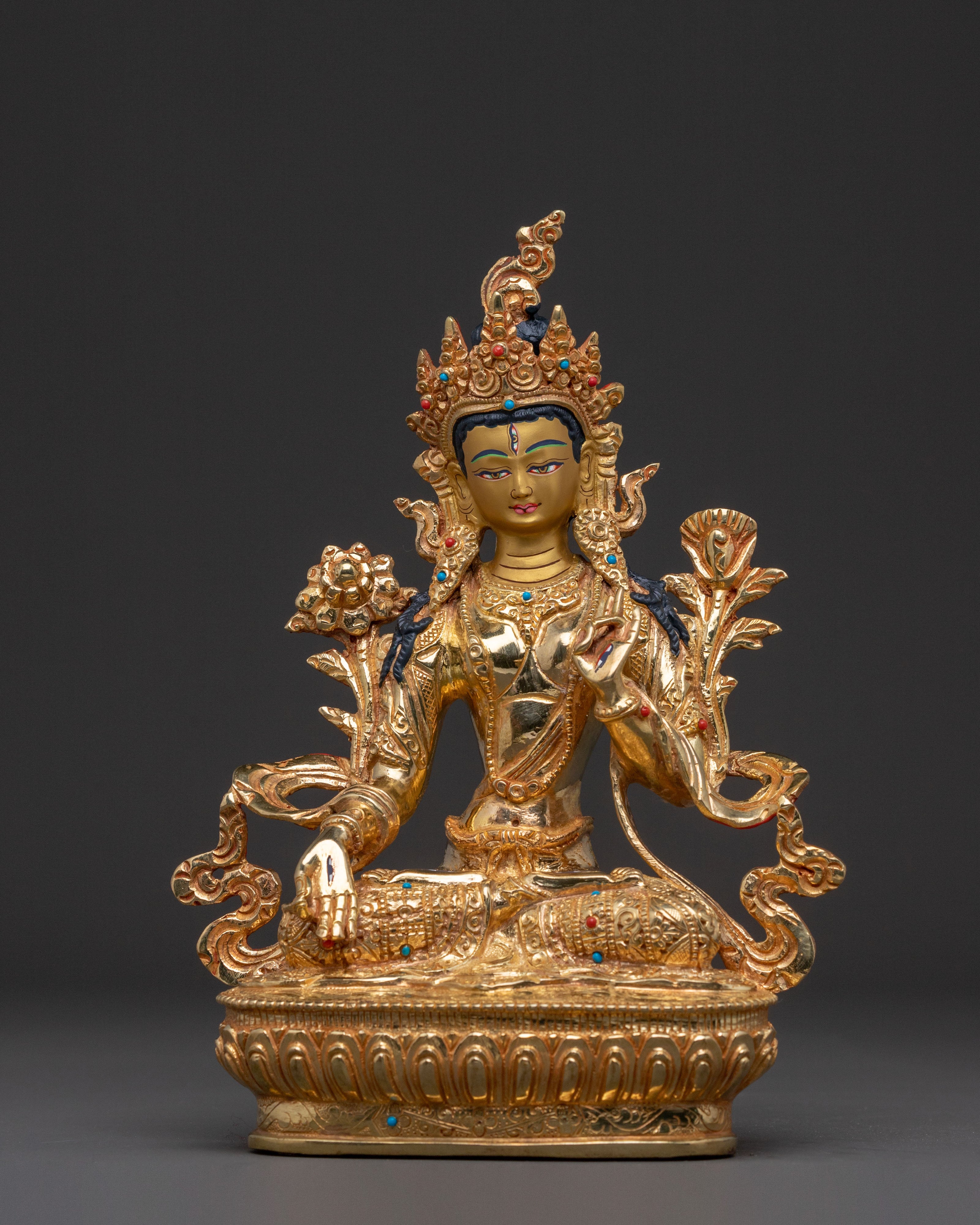 White Tara Spiritual Altar Statue
