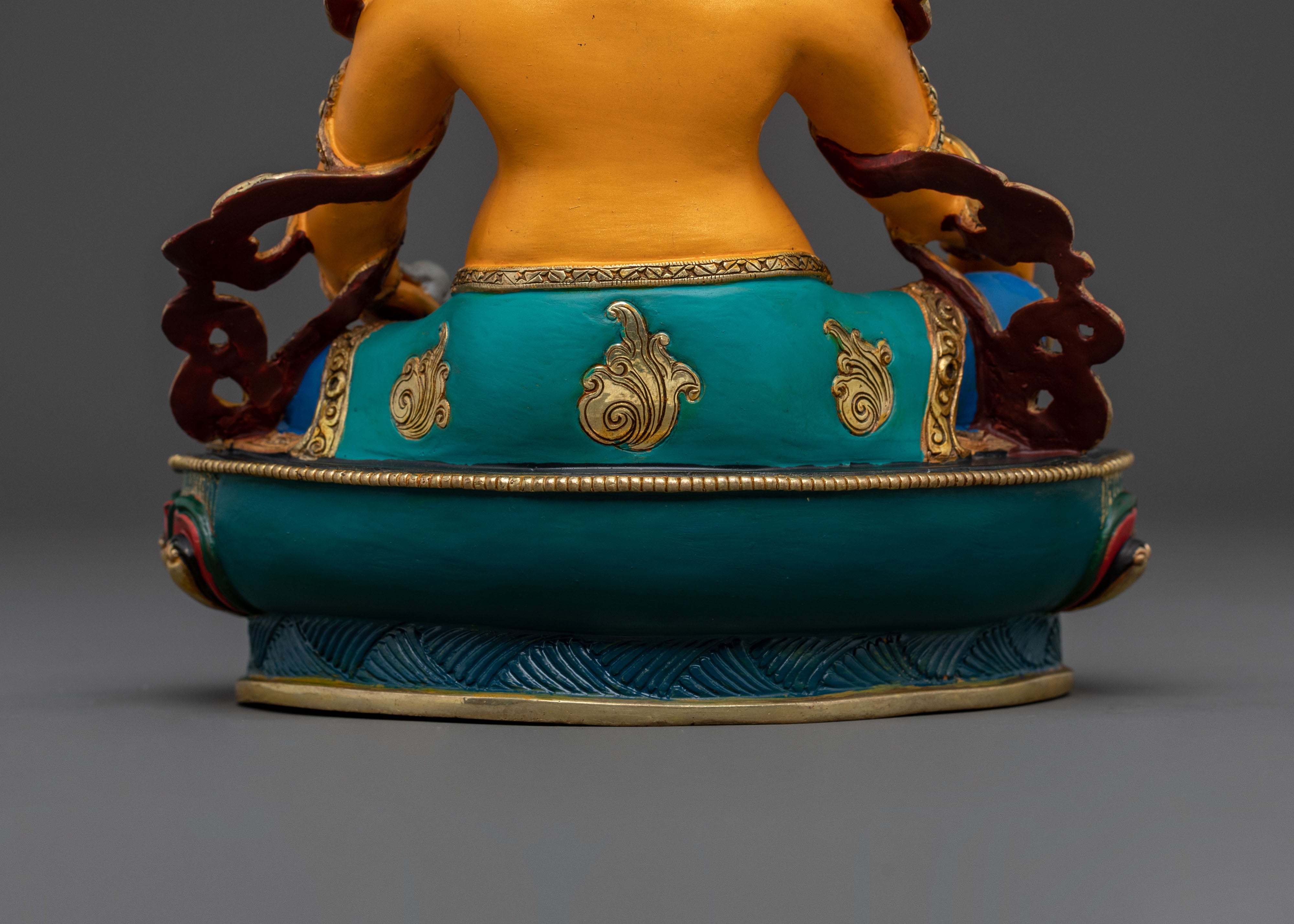 Golden Dzambhala Traditional Statue | Wealth God