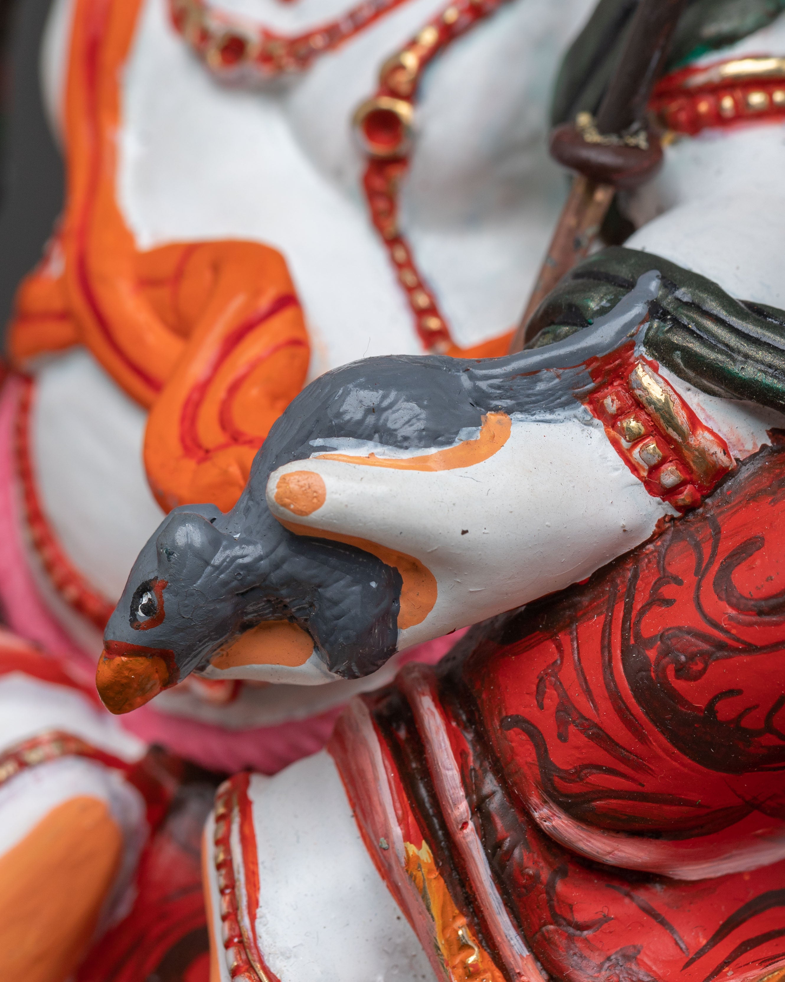 White Dzambhala Sacred Idol for Financial Blessings & Good Fortune