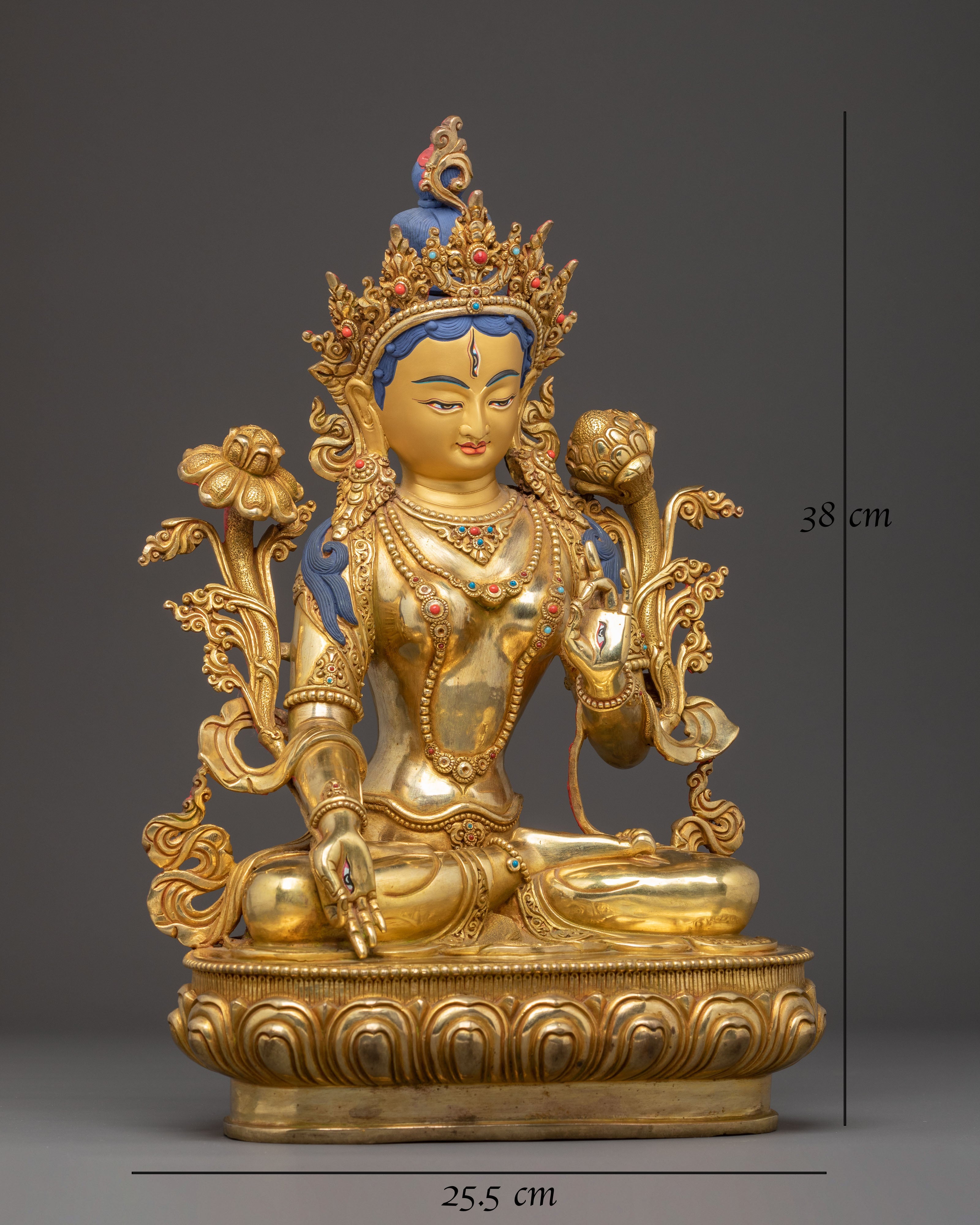 Handcrafted Figurine of White Tara
