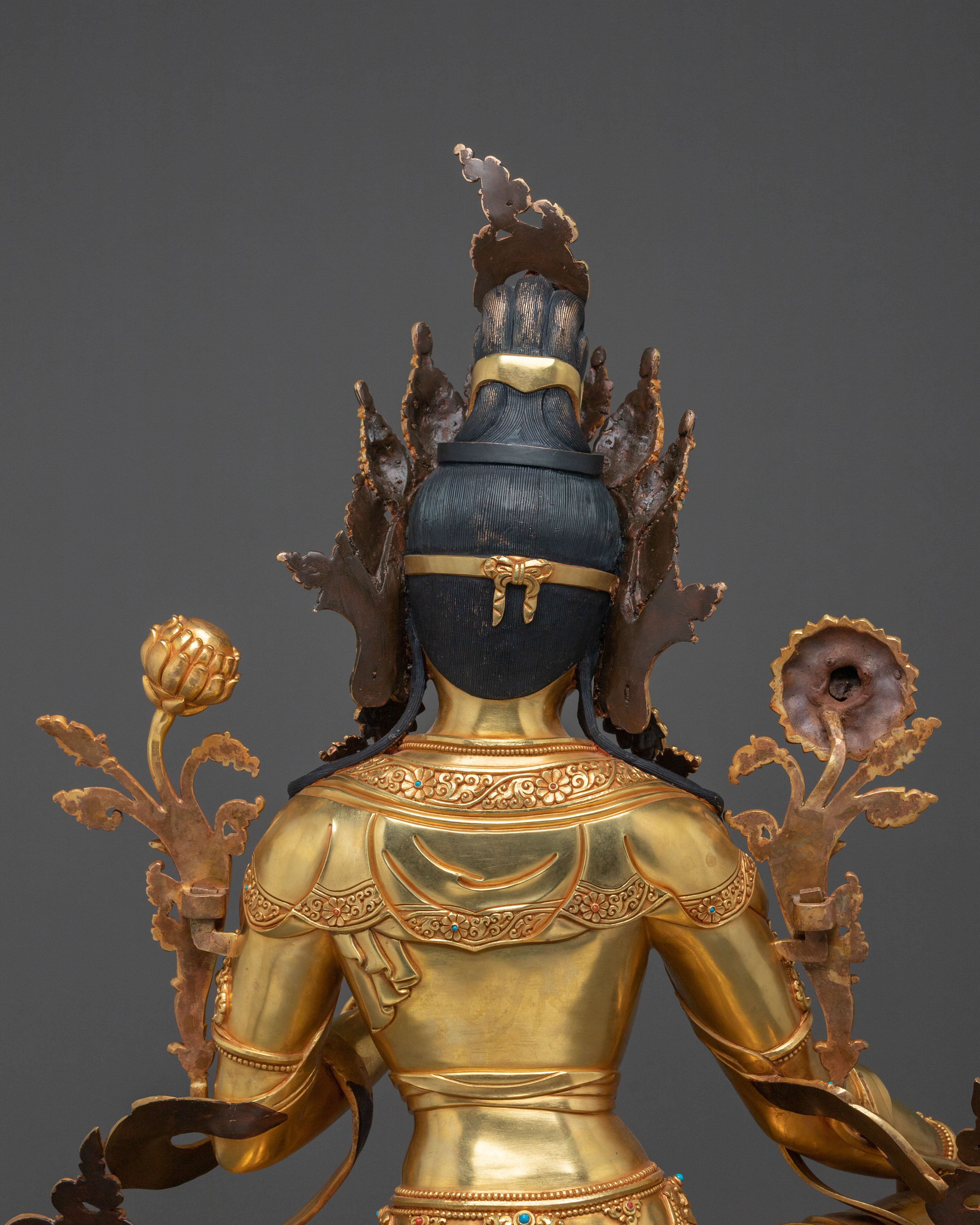Handmade Green Tara Sculpture | Sacred Goddess