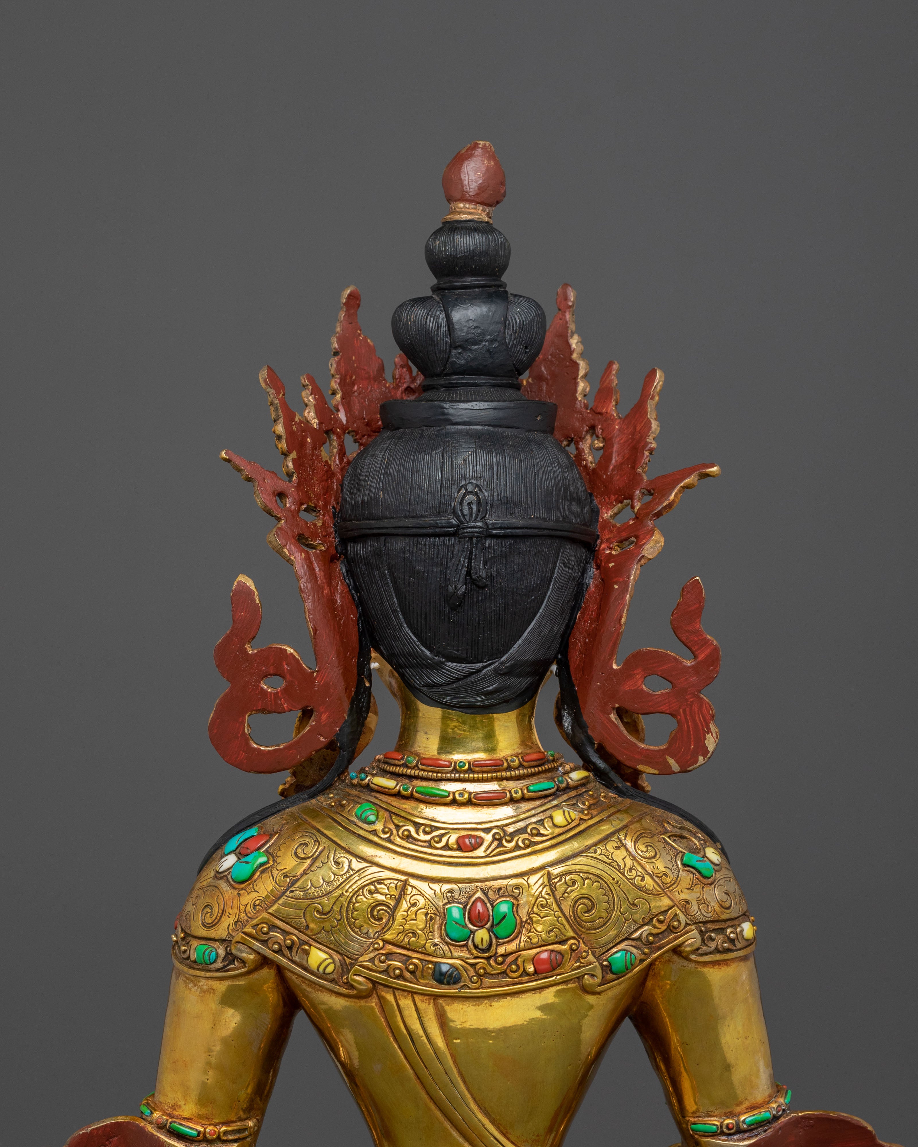 Long Life Deity Amitayus Sacred Statue | Himalayan Altar Decor