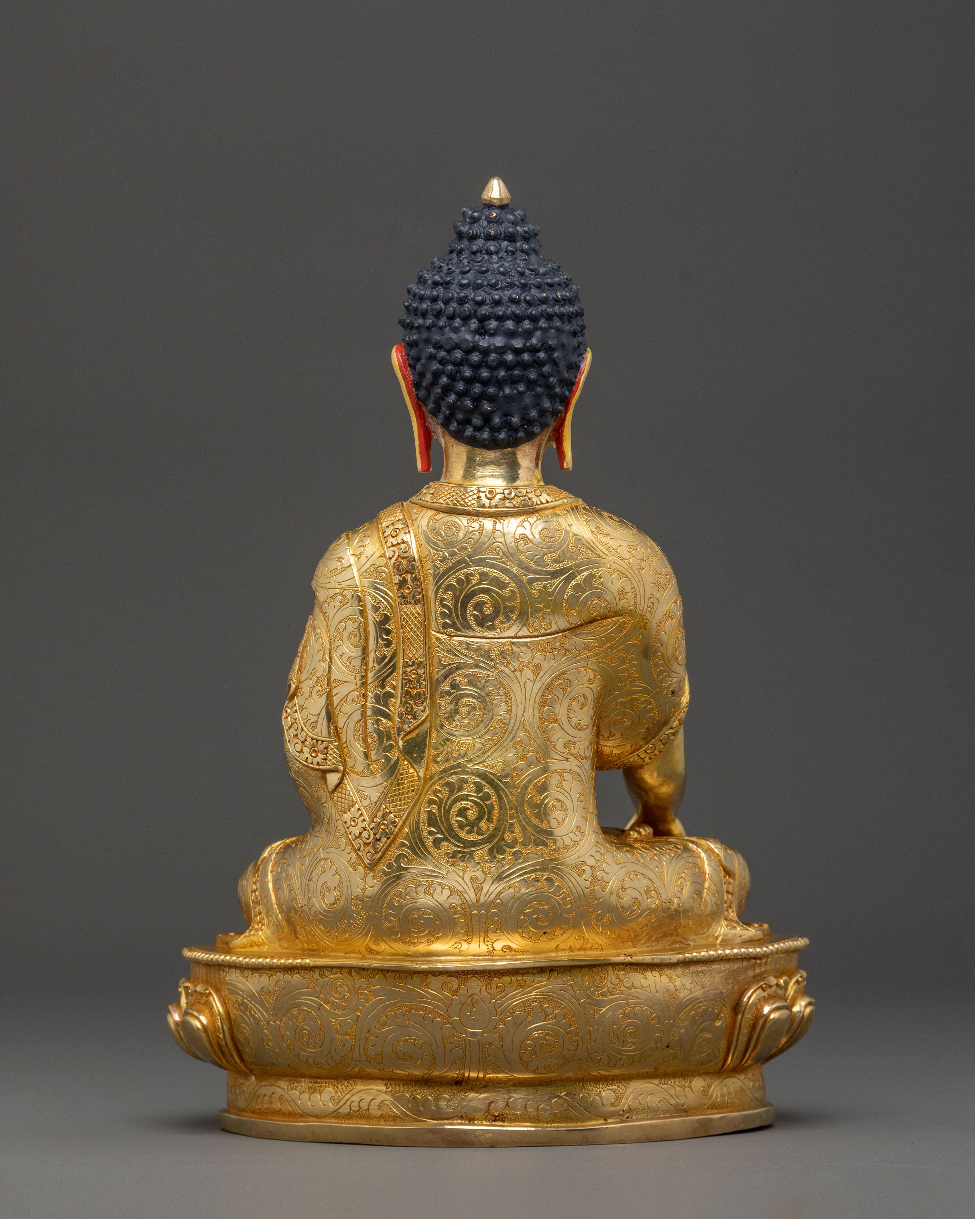 Shakyamuni Buddha Liberation Statue - 24K Gold Gilded Art