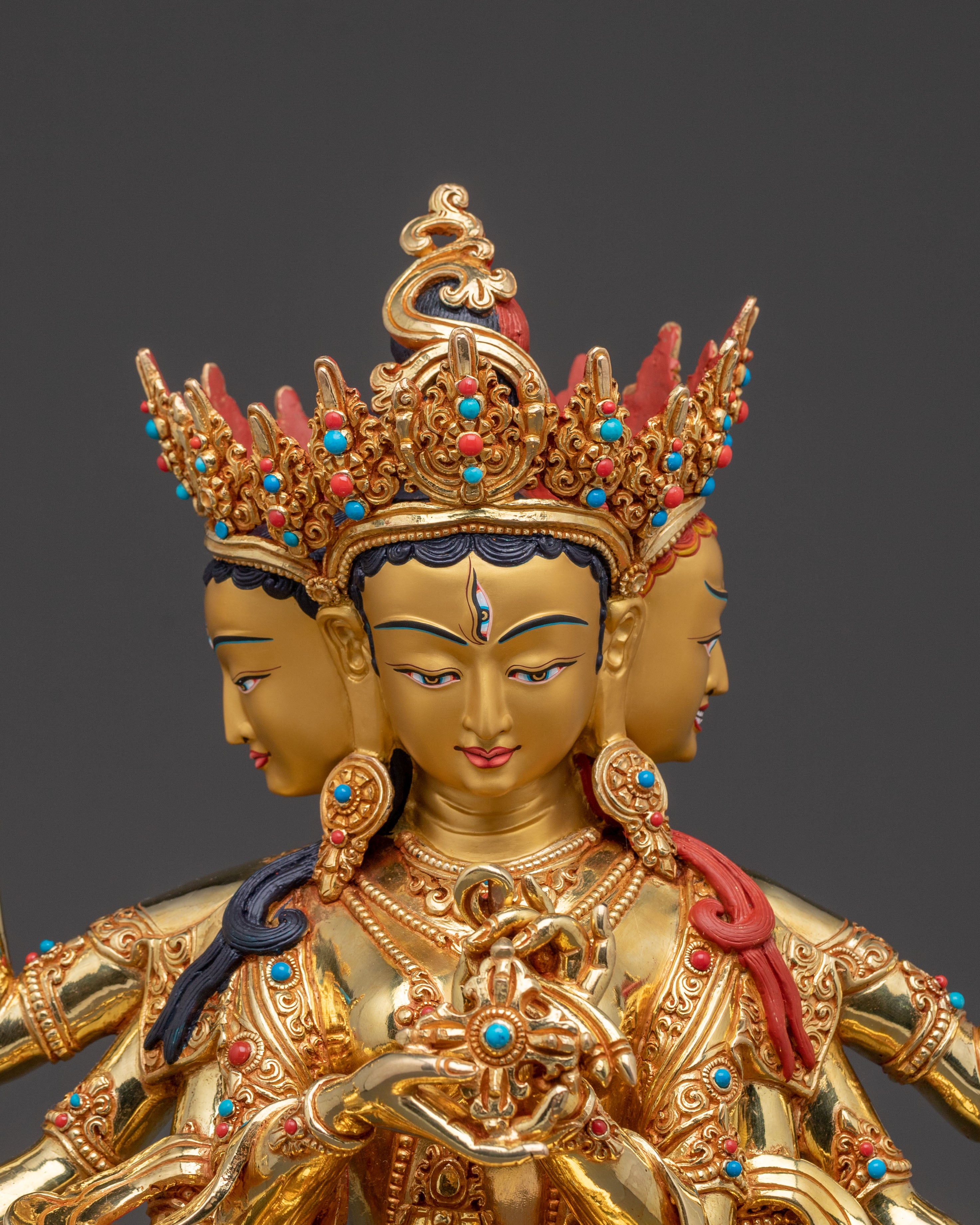 Namgyalma Copper Handcrafted Statue | 24K Gold Gilded Statue