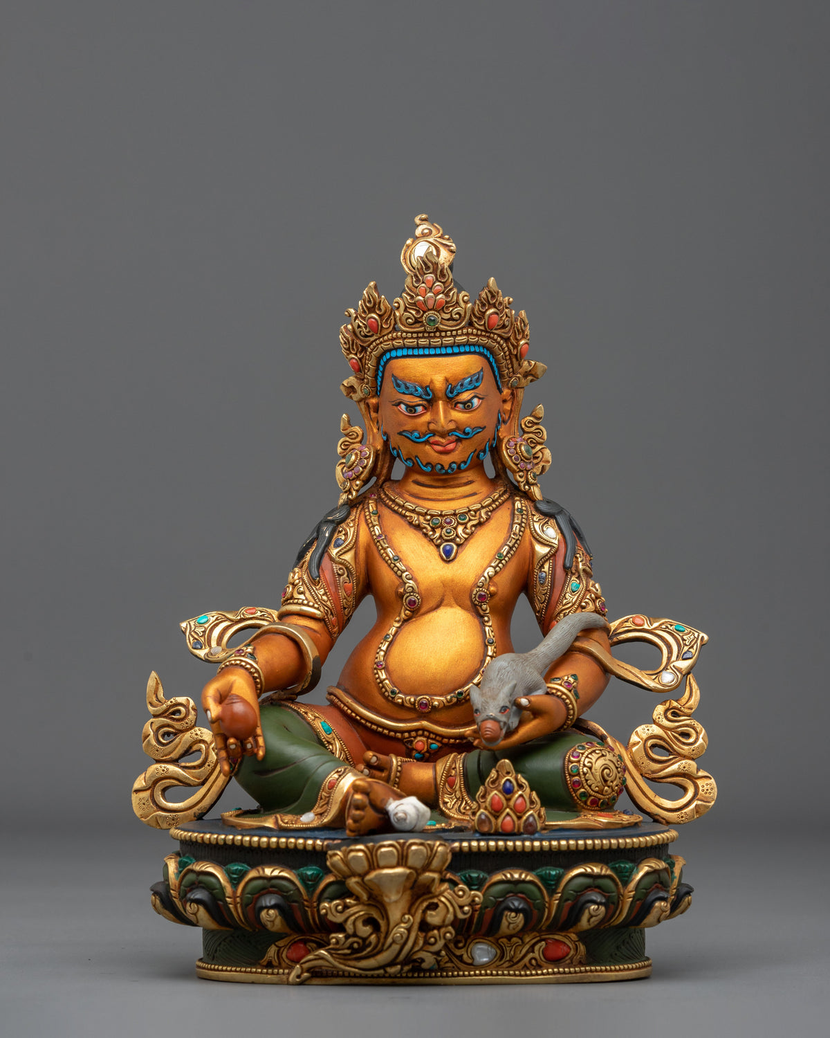 Jambhala Divine Sculpture | Tibetan Wealth God