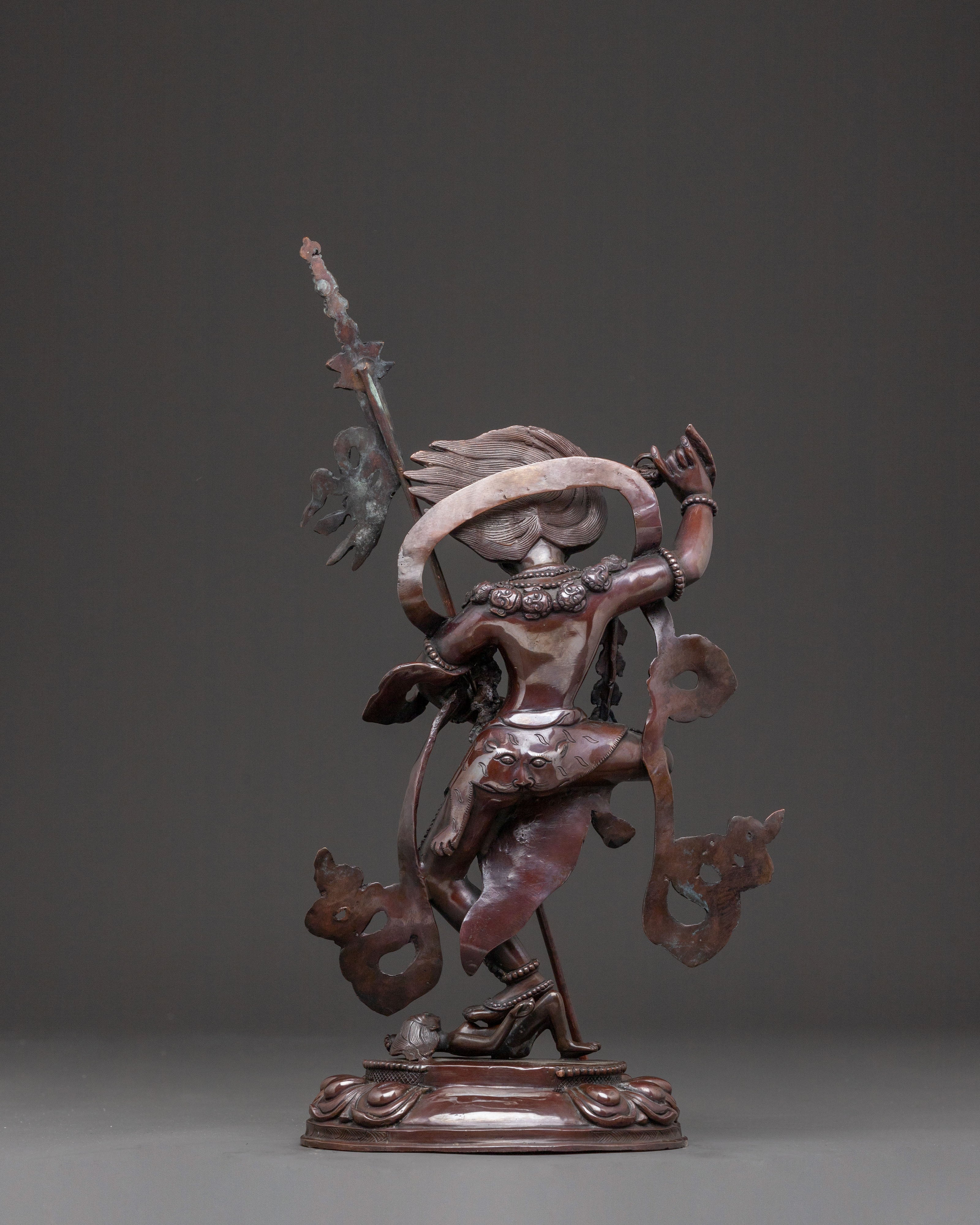Shima Mukha Copper Statue | Lion Faced Dakini