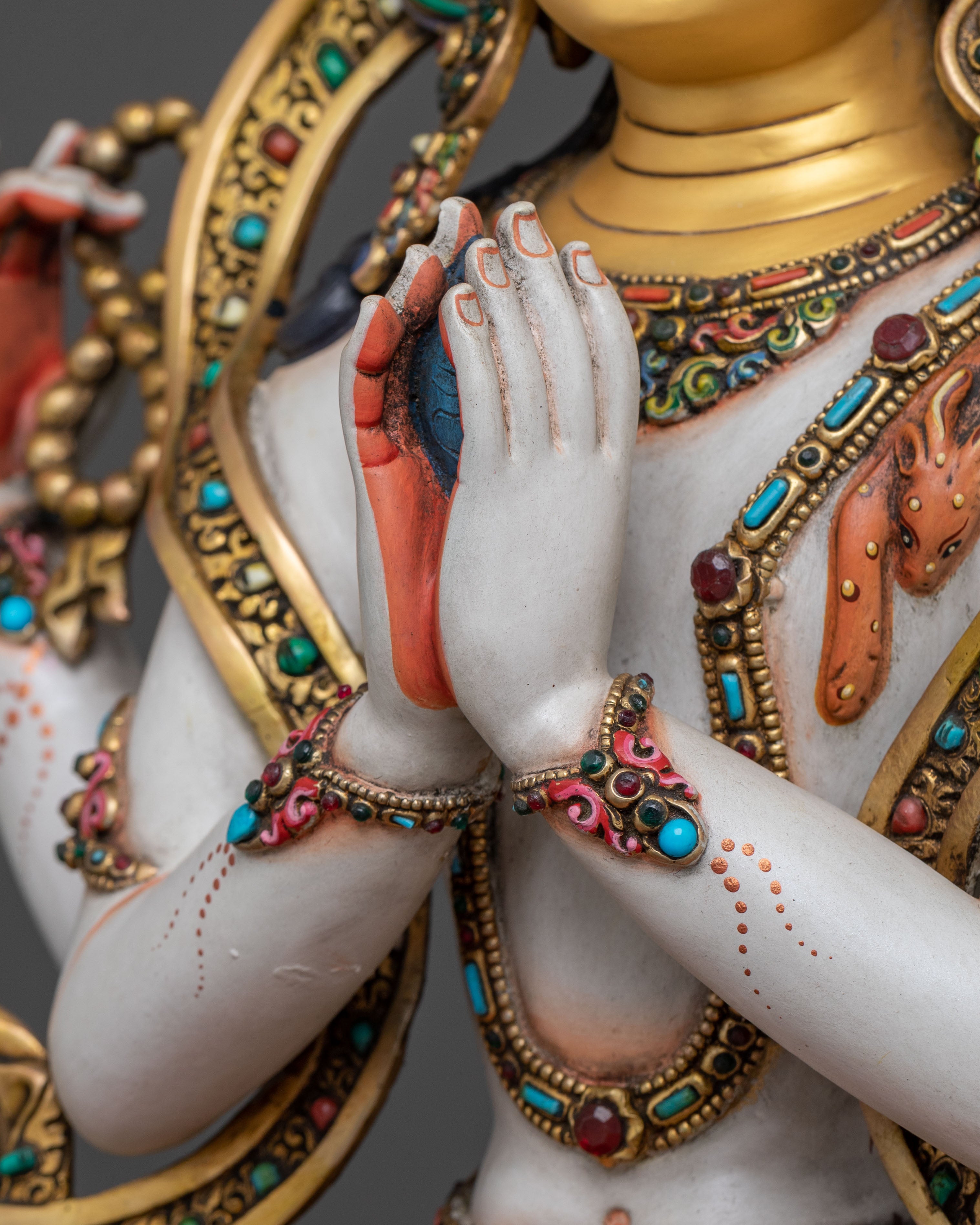 Four-Armed Divine Chenrezig | Buddhist Sculpture