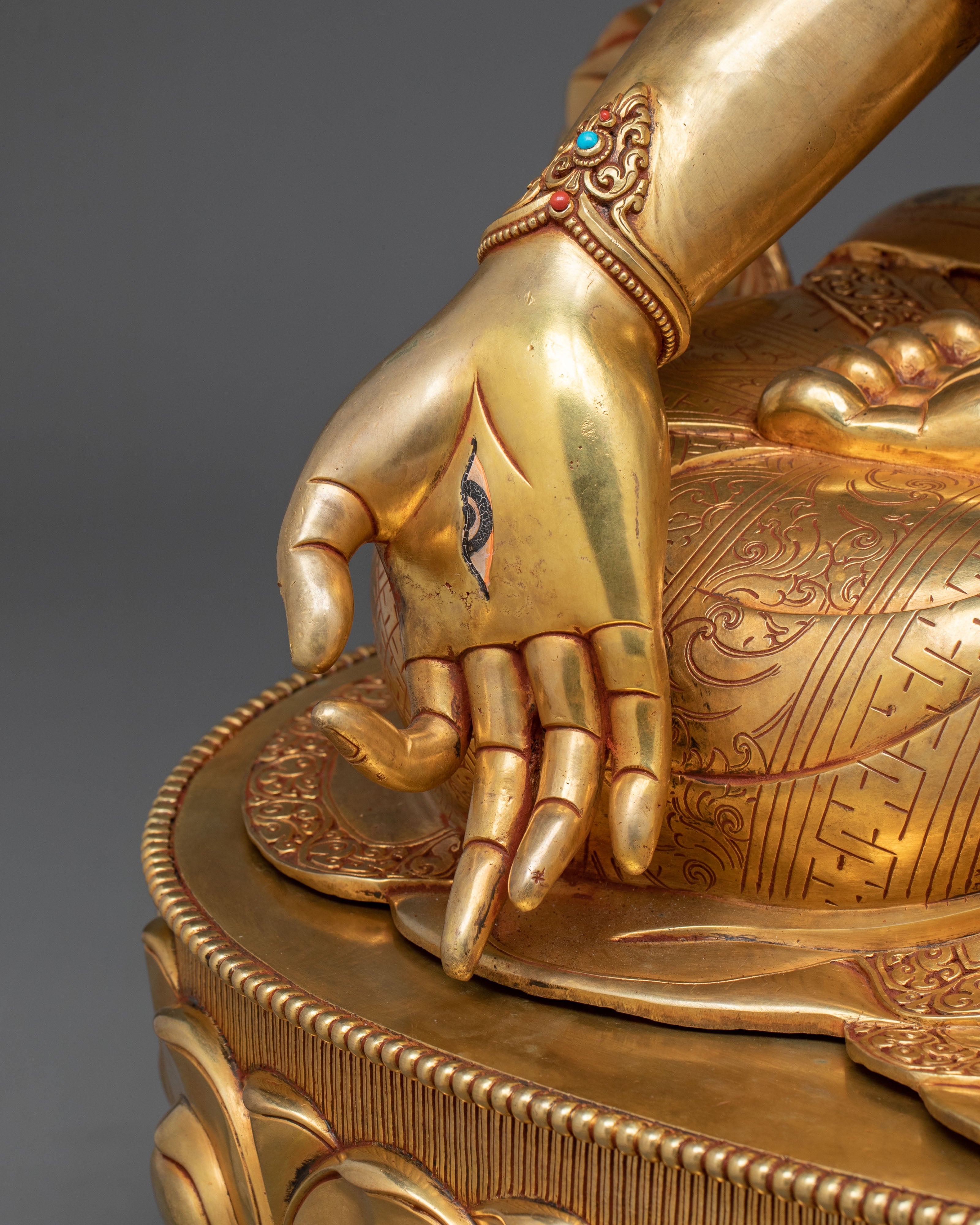 Goddess White Tara Statue | 104-cm 24K Gold Gilded Figurine