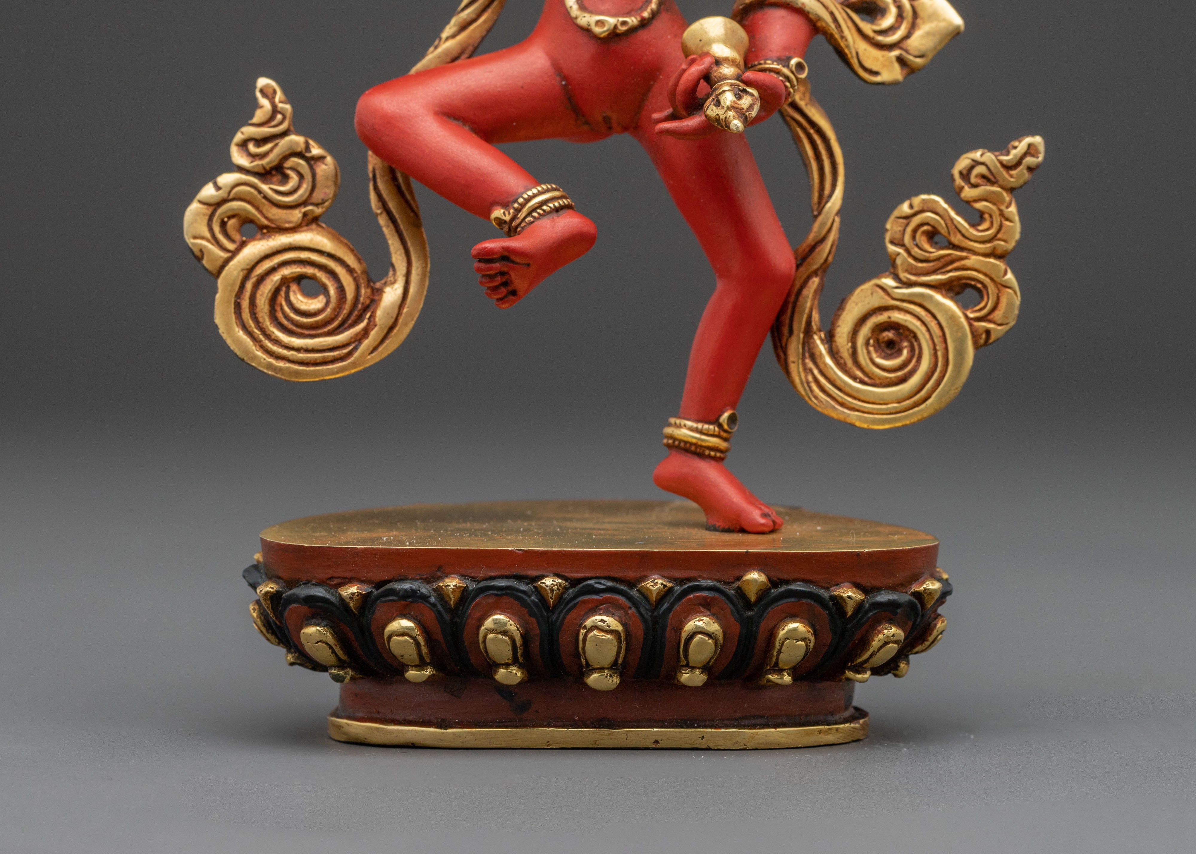 Spiritual Statue of Machig Labdron – Hand-Painted Silver Plating Statue