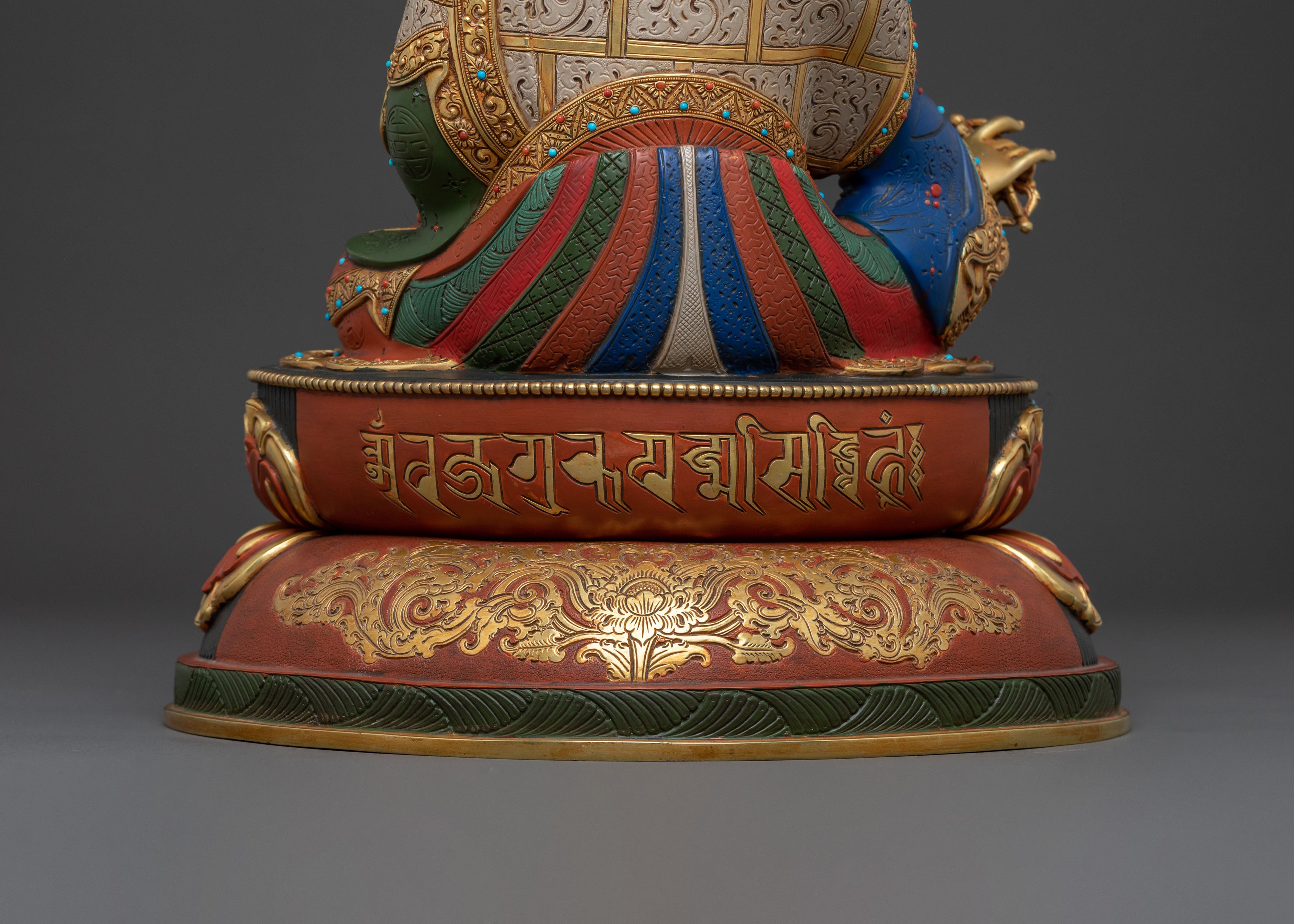 Guru Rinpoche Dharma Statue: Nepalese Artistry