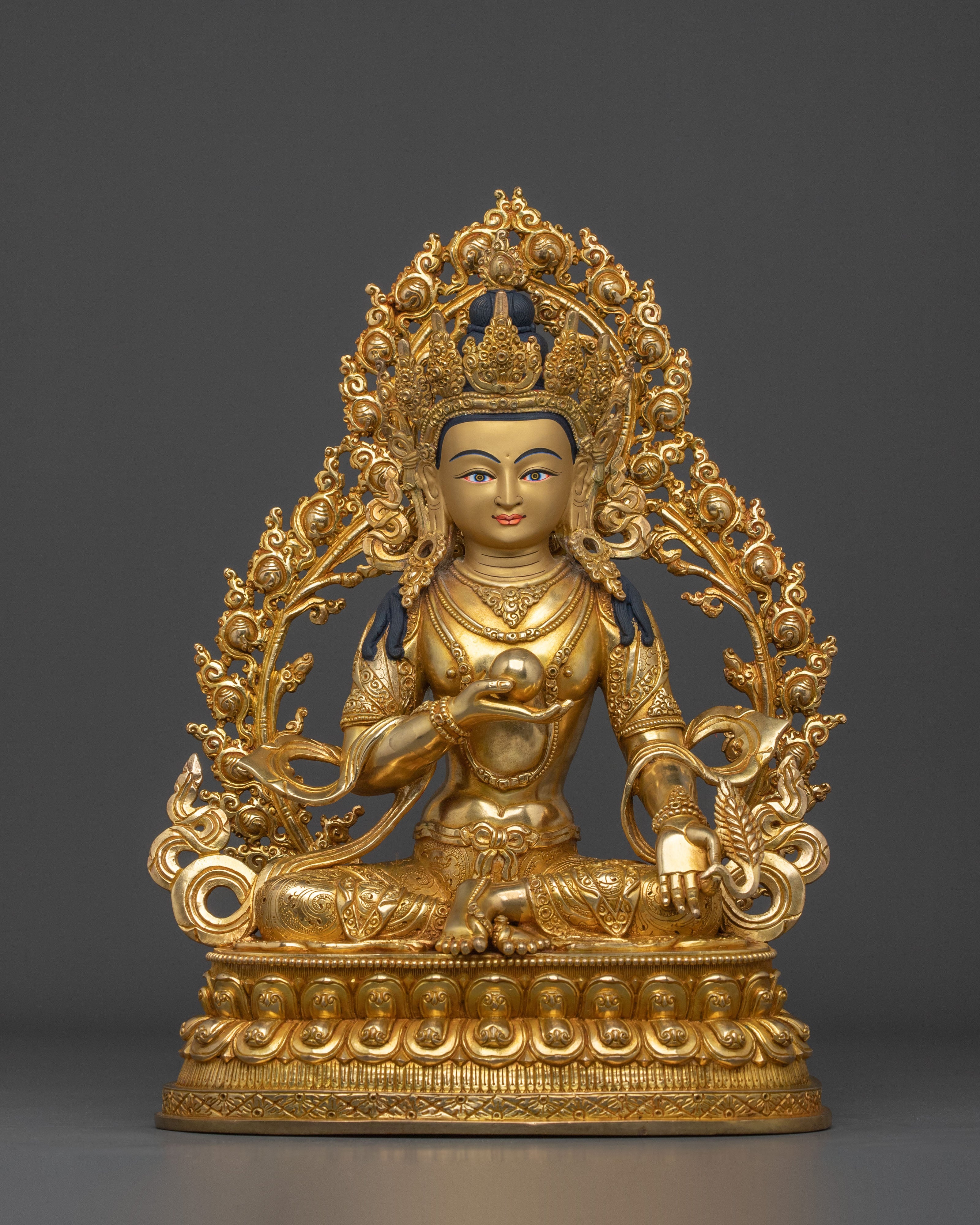 Kistigarbha 24K Gold Gilded Statue | Tibetan Buddhist Sacred Sculpture
